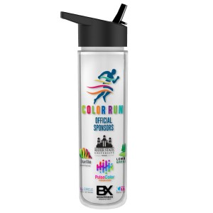 Garyline® Chiller Insulated Bottle with Flip-Straw Lid and Full-Color Insert - 16 oz. 2 Garyline® Chiller Insulated Bottle with Flip-Straw Lid and Full-Color Insert - 16 oz. 2