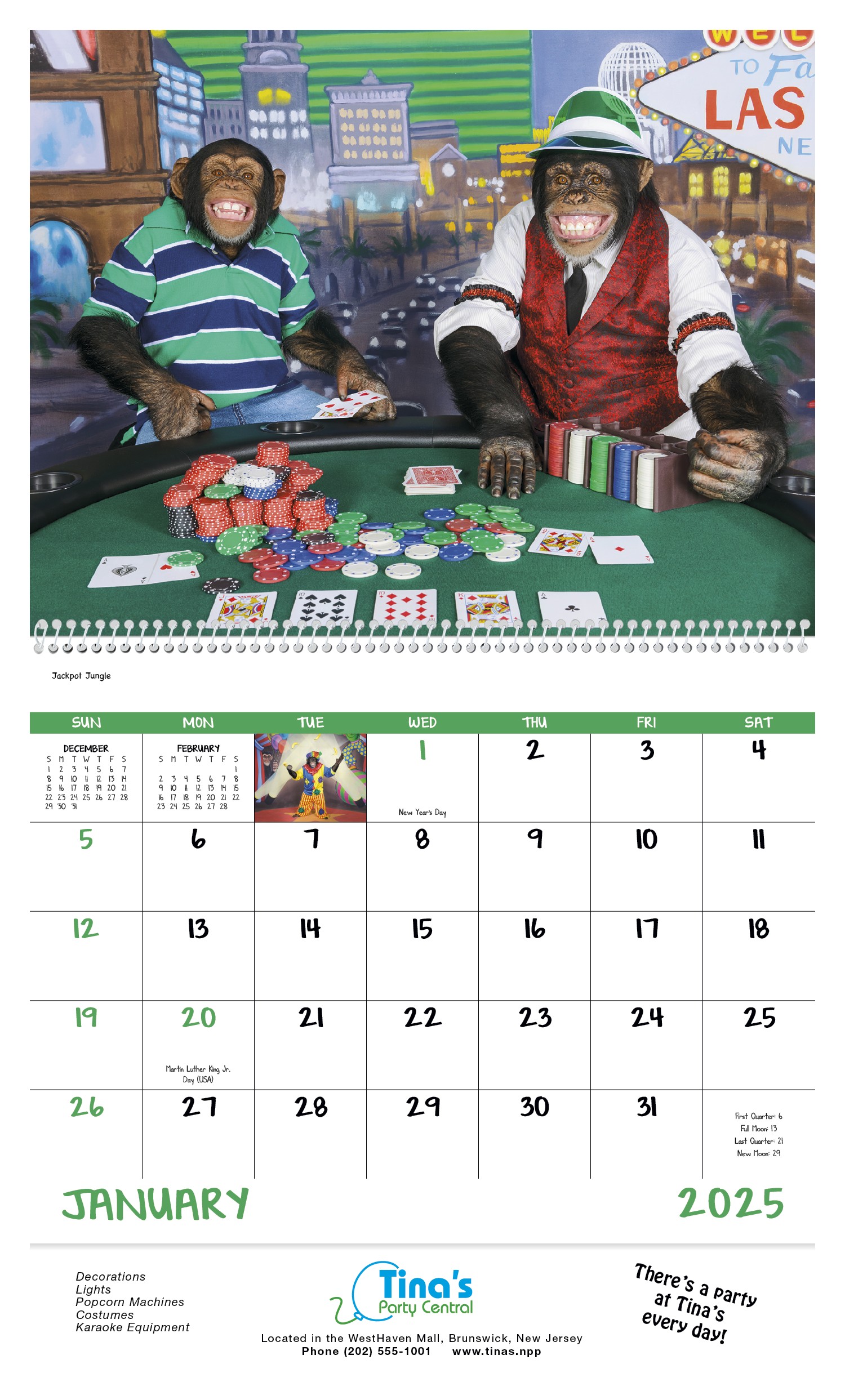 Good Value™ Monkey Mischief - Spiral Calendar 2