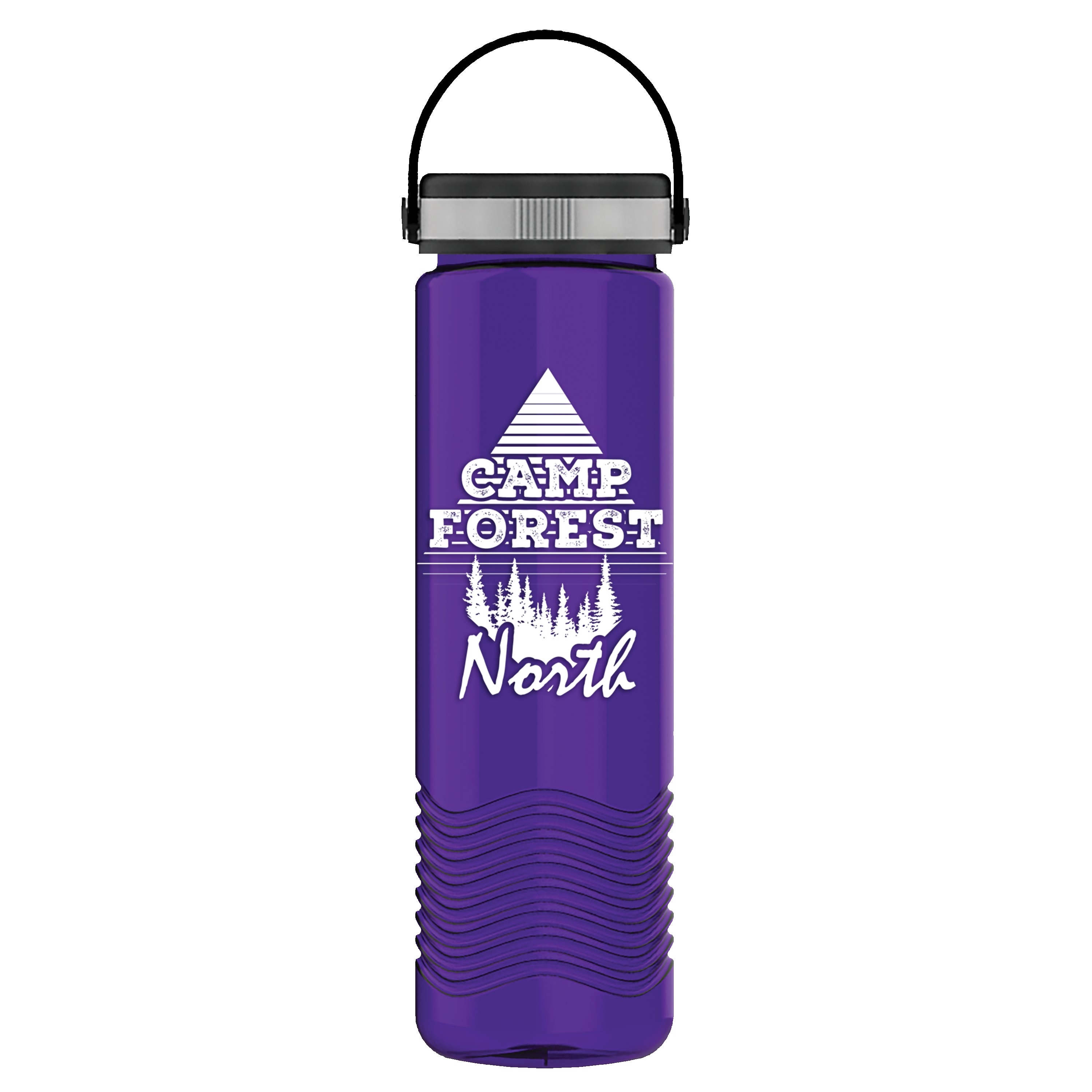 Garyline® Wave Tritan® Bottle with Grip Lid - 24 oz. 2