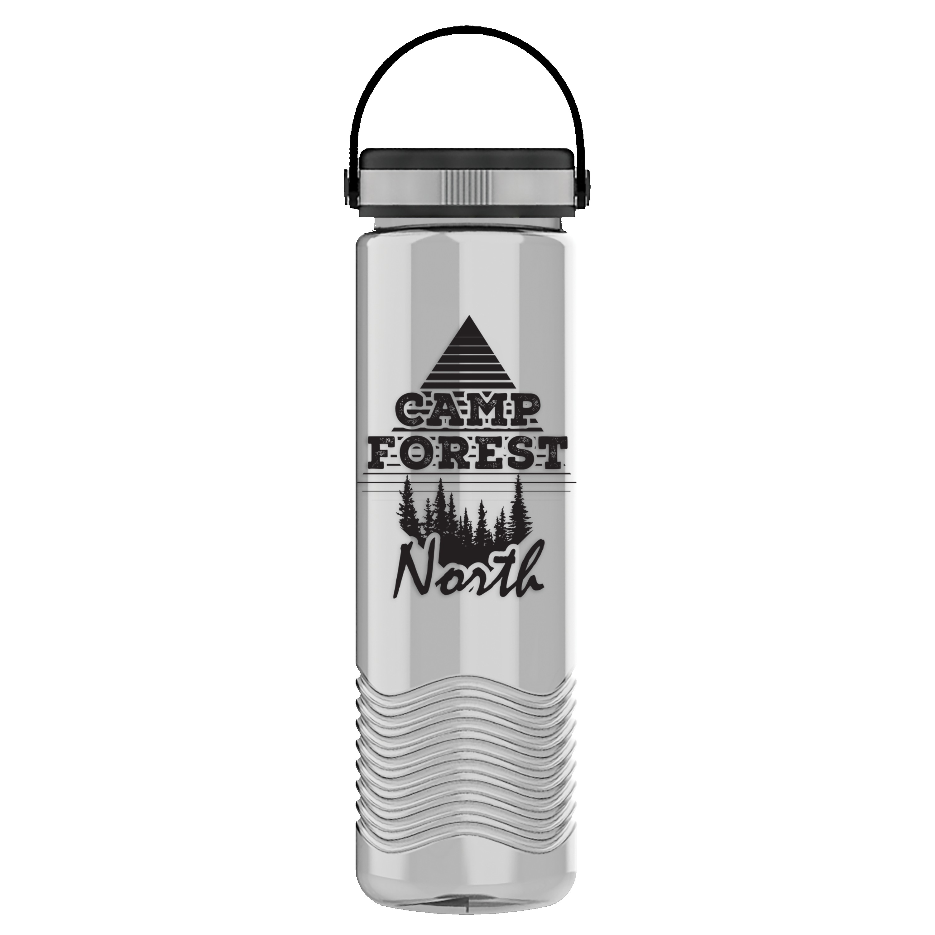 Garyline® Wave Tritan® Bottle with Grip Lid - 24 oz. 2