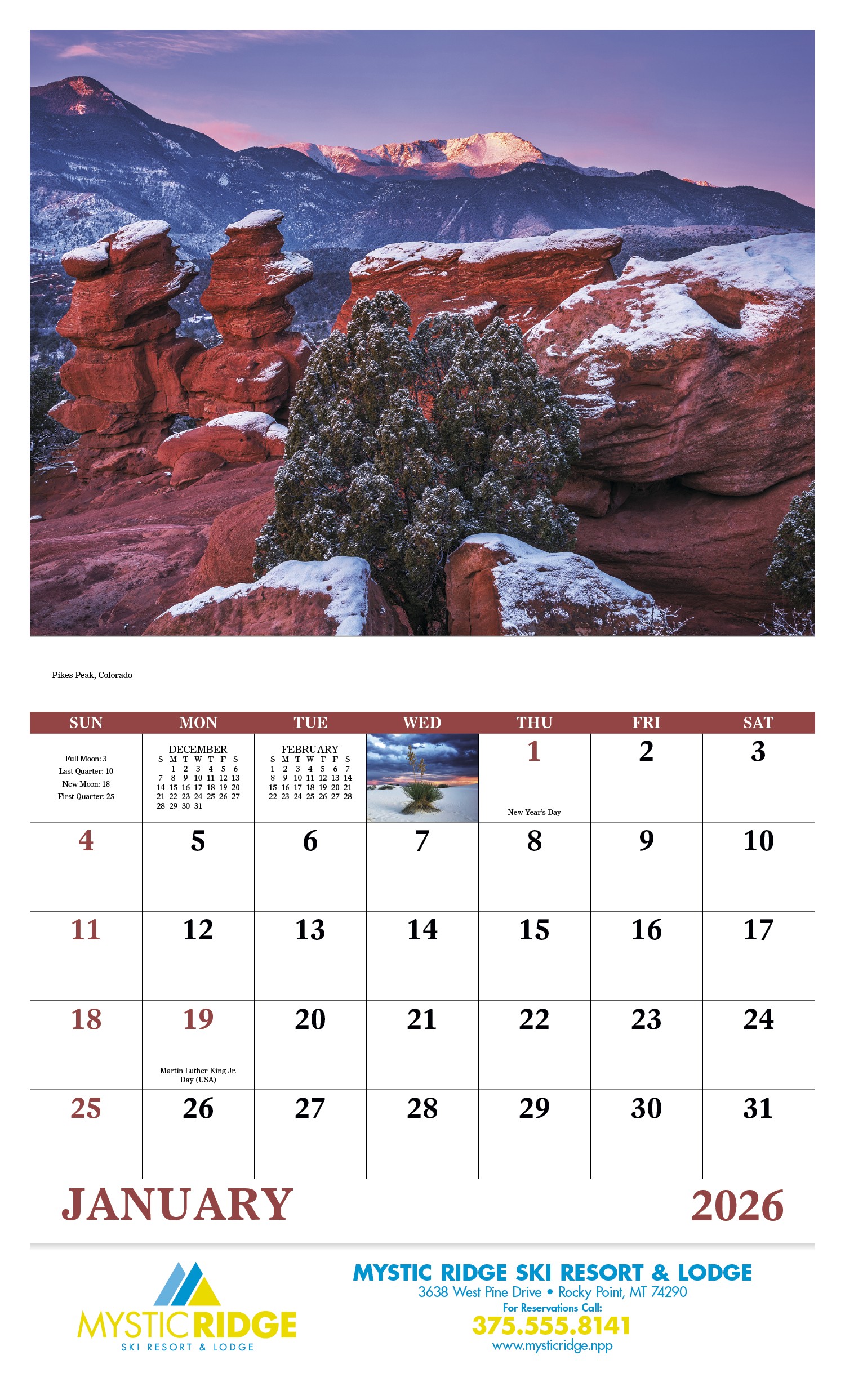 Good Value™ Rocky Mountains - Stapled Calendar 2