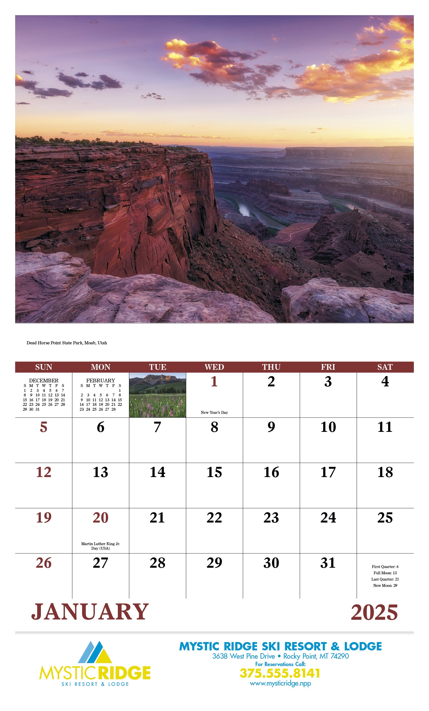 Good Value™ Rocky Mountains - Stapled Calendar 2