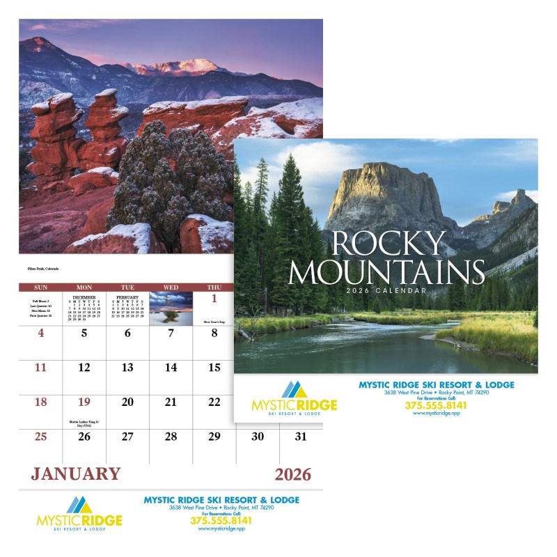 Good Value™ Rocky Mountains - Stapled Calendar 2 Good Value™ Rocky Mountains - Stapled Calendar 2