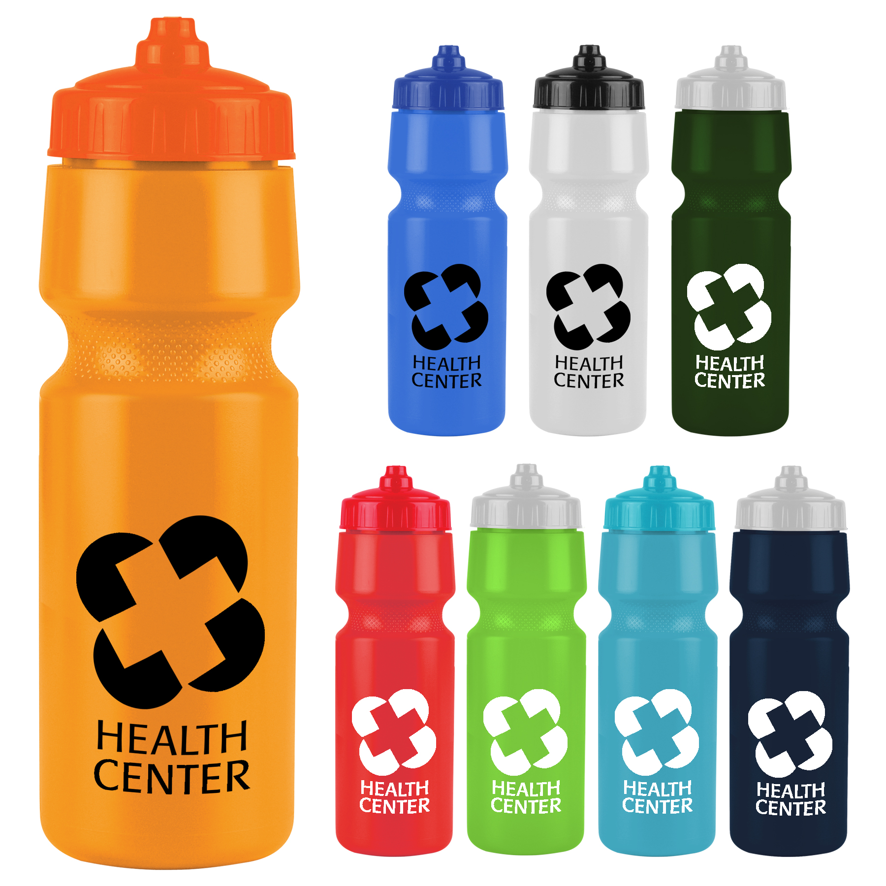24 Oz. The Mighty Shot Sports Bottle w/Valve Lid 1
