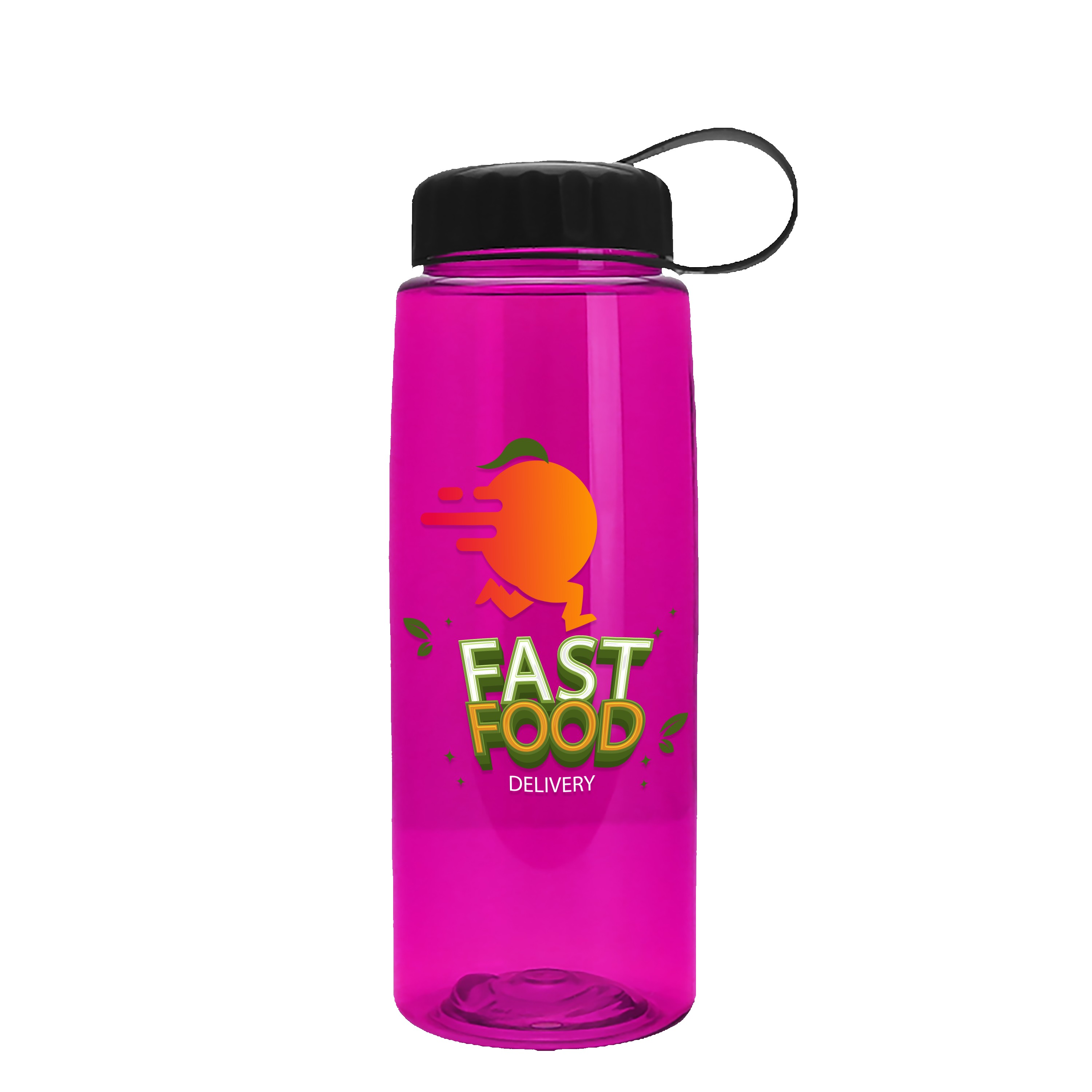 Garyline® Flair Tritan® Bottle with Tethered Lid - 26 oz. 2