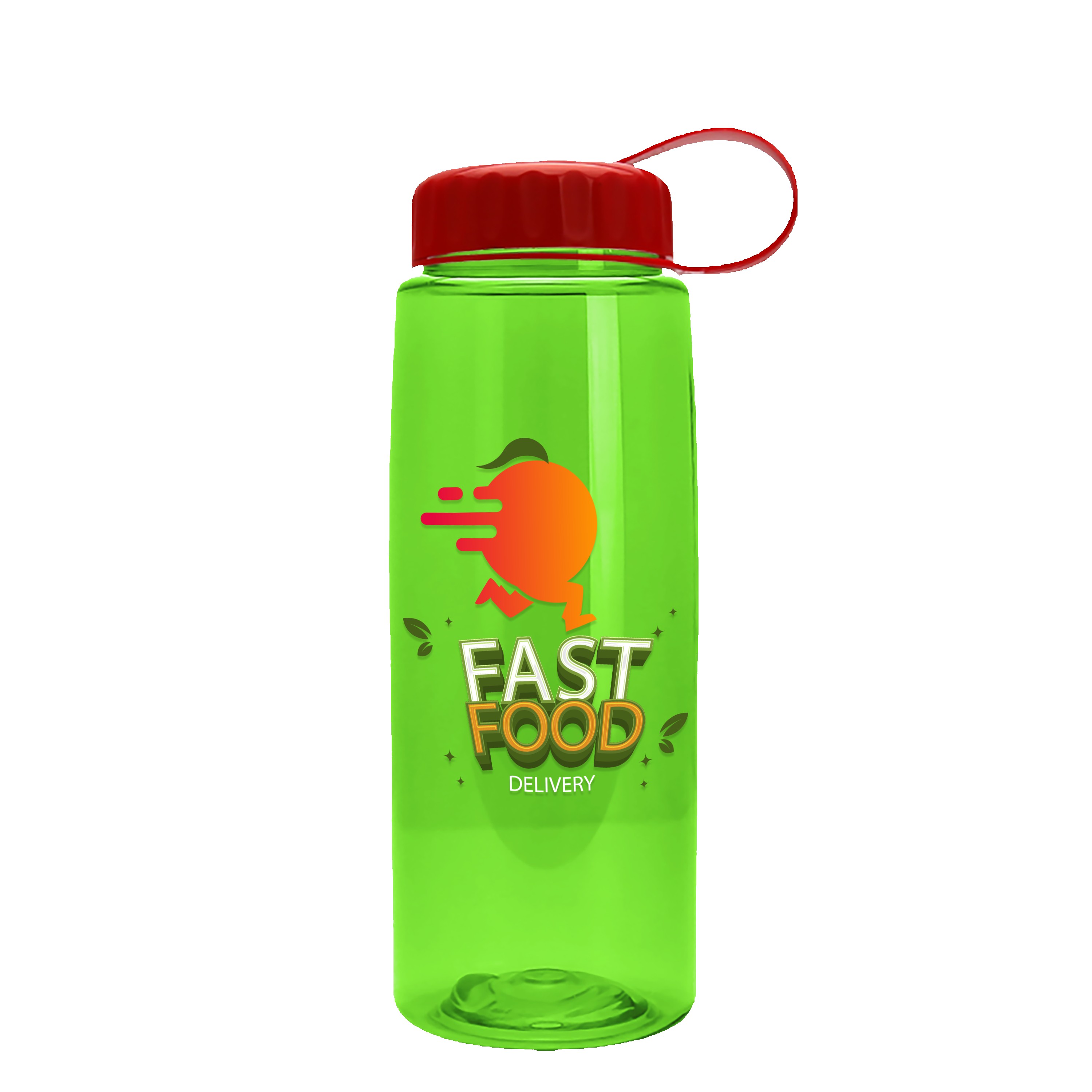Garyline® Flair Tritan® Bottle with Tethered Lid - 26 oz. 2