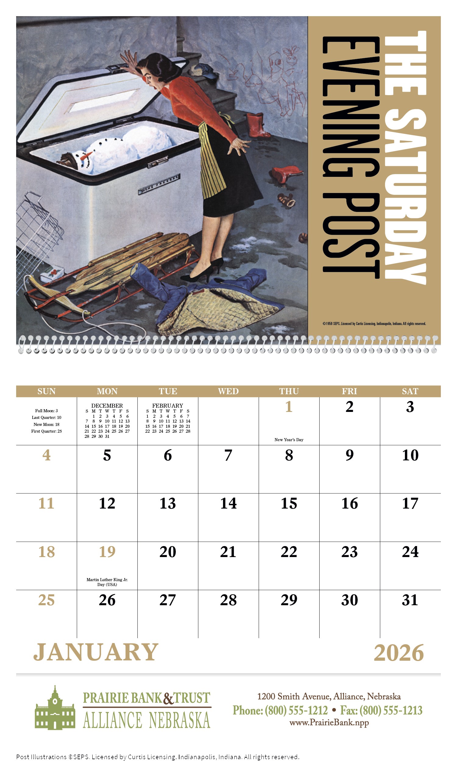 Good Value™ The Saturday Evening Post - Spiral Calendar 2
