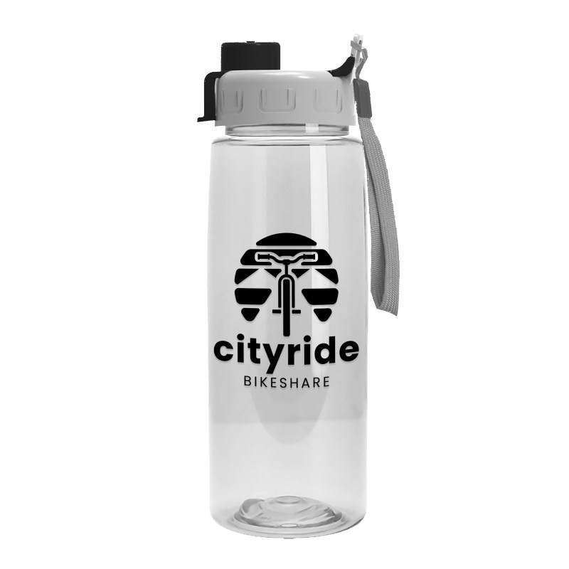 Garyline® Flair Tritan® Bottle with Quick-Snap Lid - 26 oz. 2 Garyline® Flair Tritan® Bottle with Quick-Snap Lid - 26 oz. 2