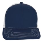 Snapback Meshback Trucker Cap - VHDW26281 Navy/Charcoal Side View Snapback Meshback Trucker Cap - VHDW26281 Navy/Charcoal Side View