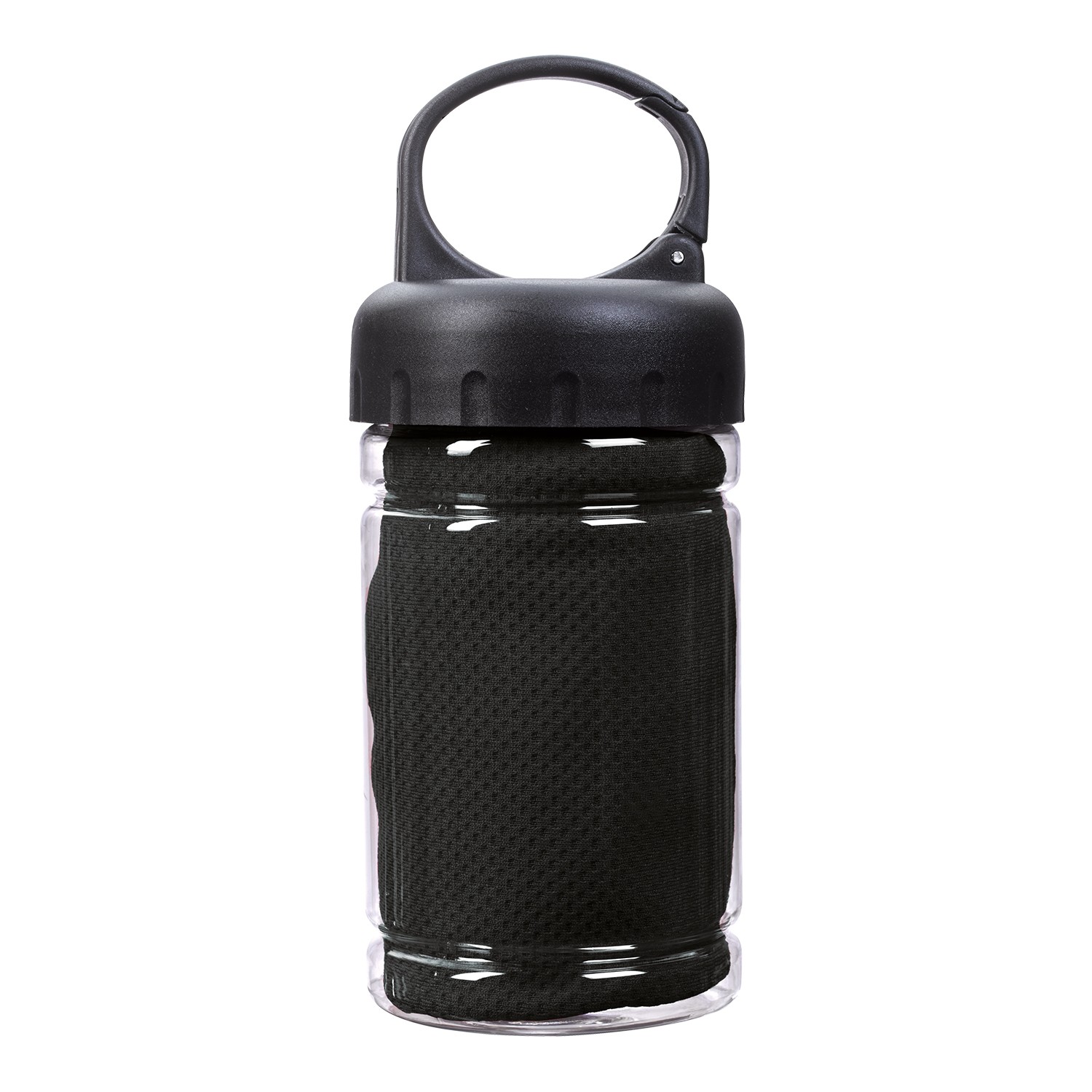 Carabiner Bottle with Cooling Towel 2