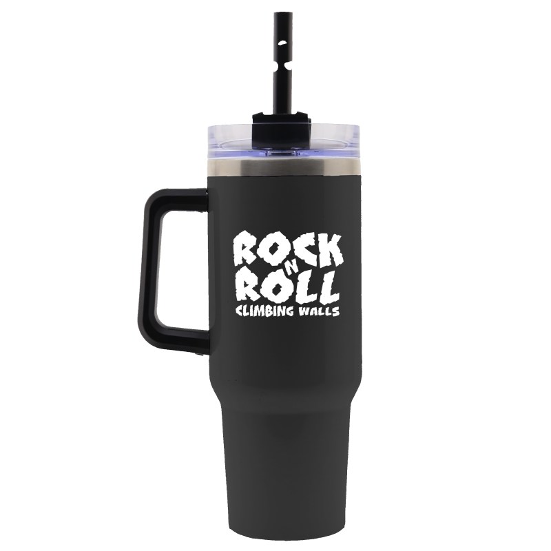 Garyline® Trek Stainless Steel Mug with Handle - 40 oz. 2 Garyline® Trek Stainless Steel Mug with Handle - 40 oz. 2