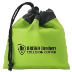 Cinch Tote 5" X 5" Drawstring Bag - White Cinch Tote 5" X 5" Drawstring Bag - White