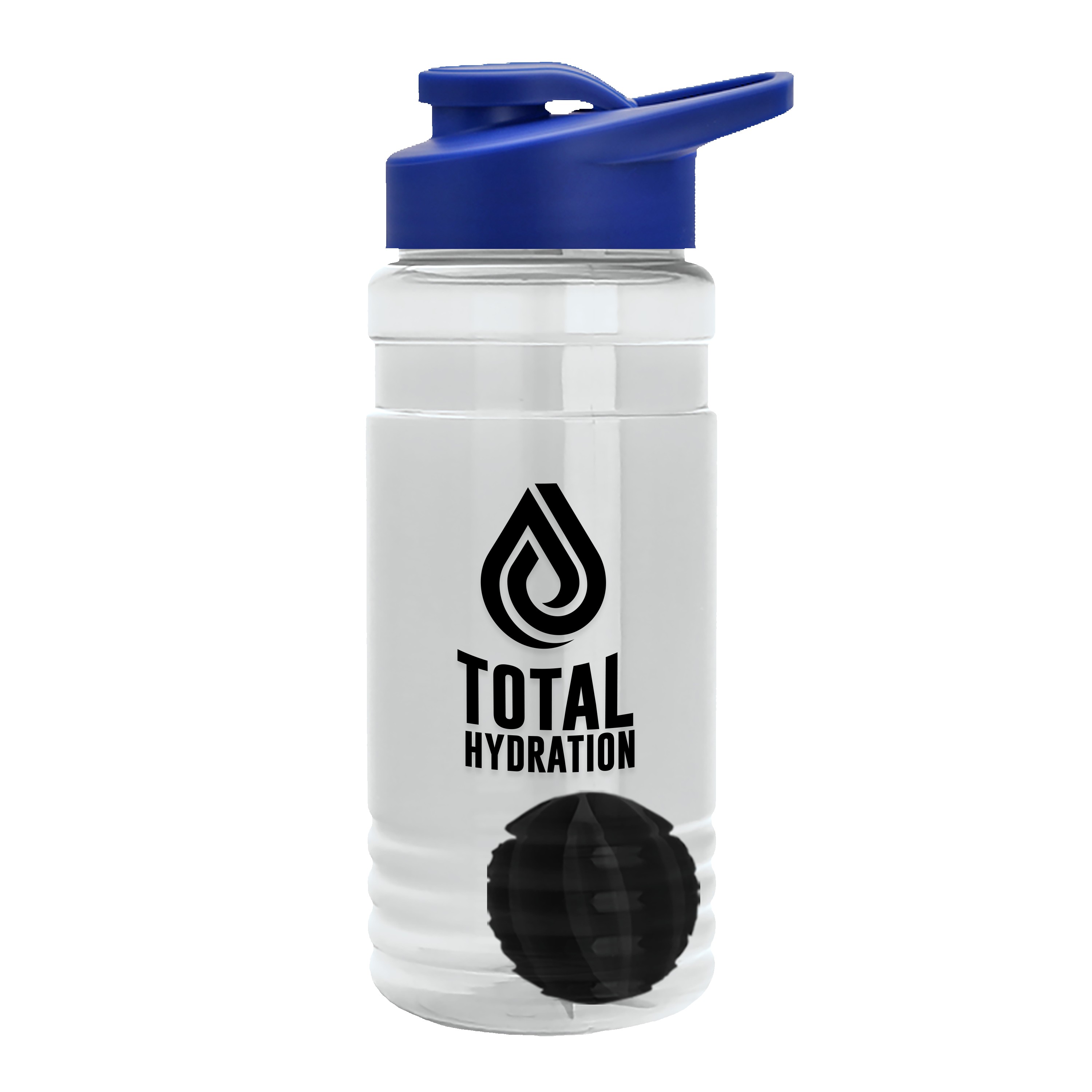 Garyline® Groove Tritan® Shaker Bottle with Drink-Thru Lid and Mixing Ball - 20 oz. 2