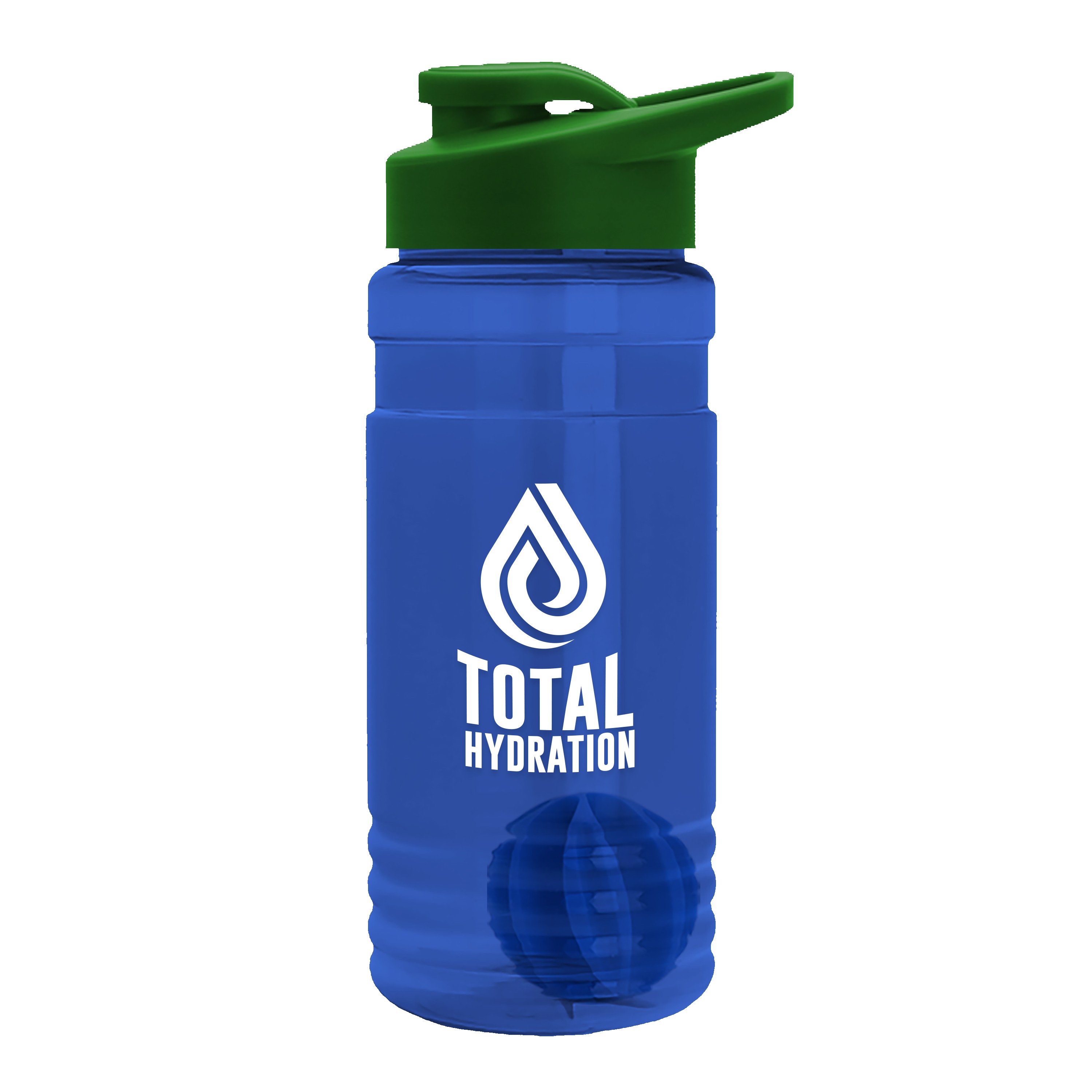 Garyline® Groove Tritan® Shaker Bottle with Drink-Thru Lid and Mixing Ball - 20 oz. 2