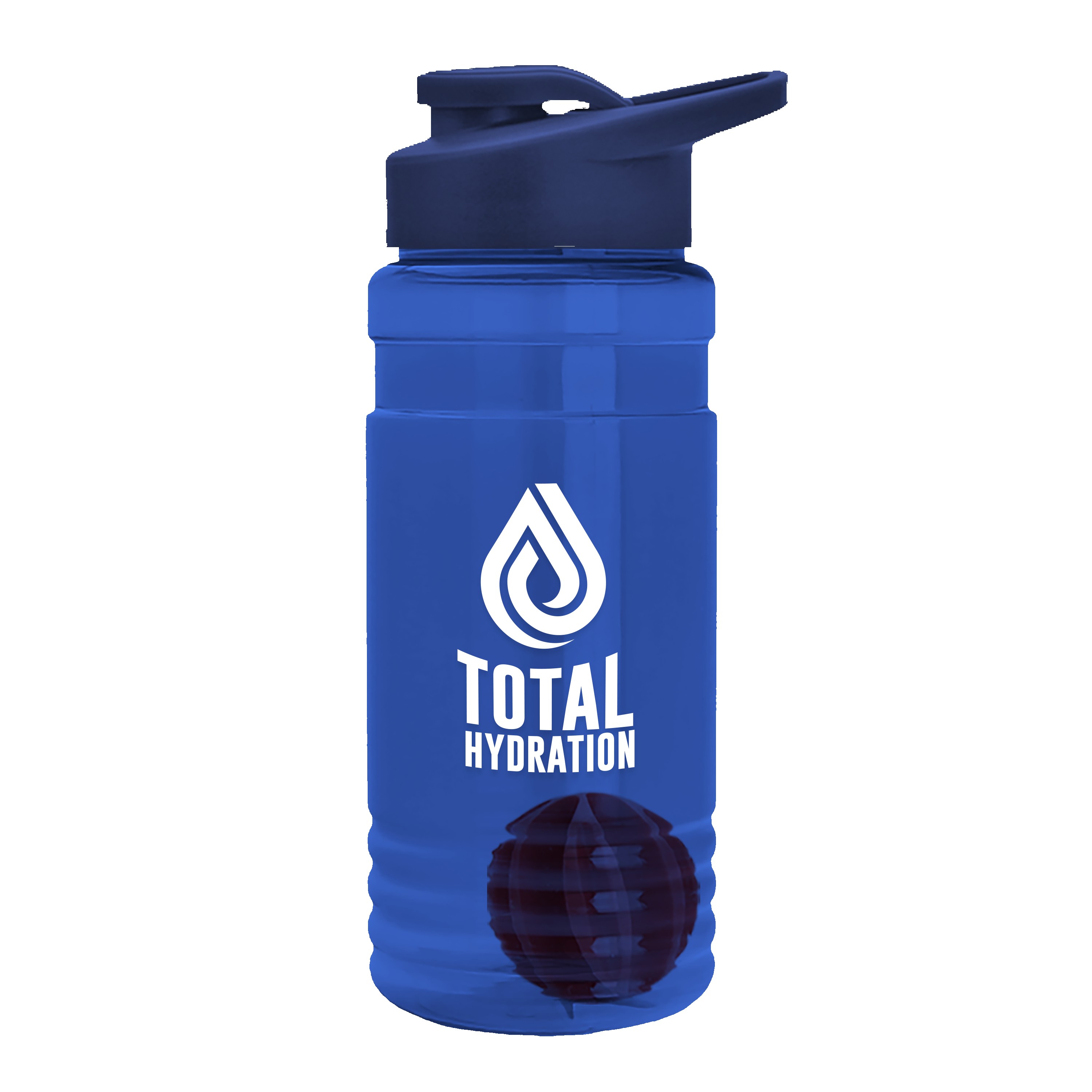 Garyline® Groove Tritan® Shaker Bottle with Drink-Thru Lid and Mixing Ball - 20 oz. 2