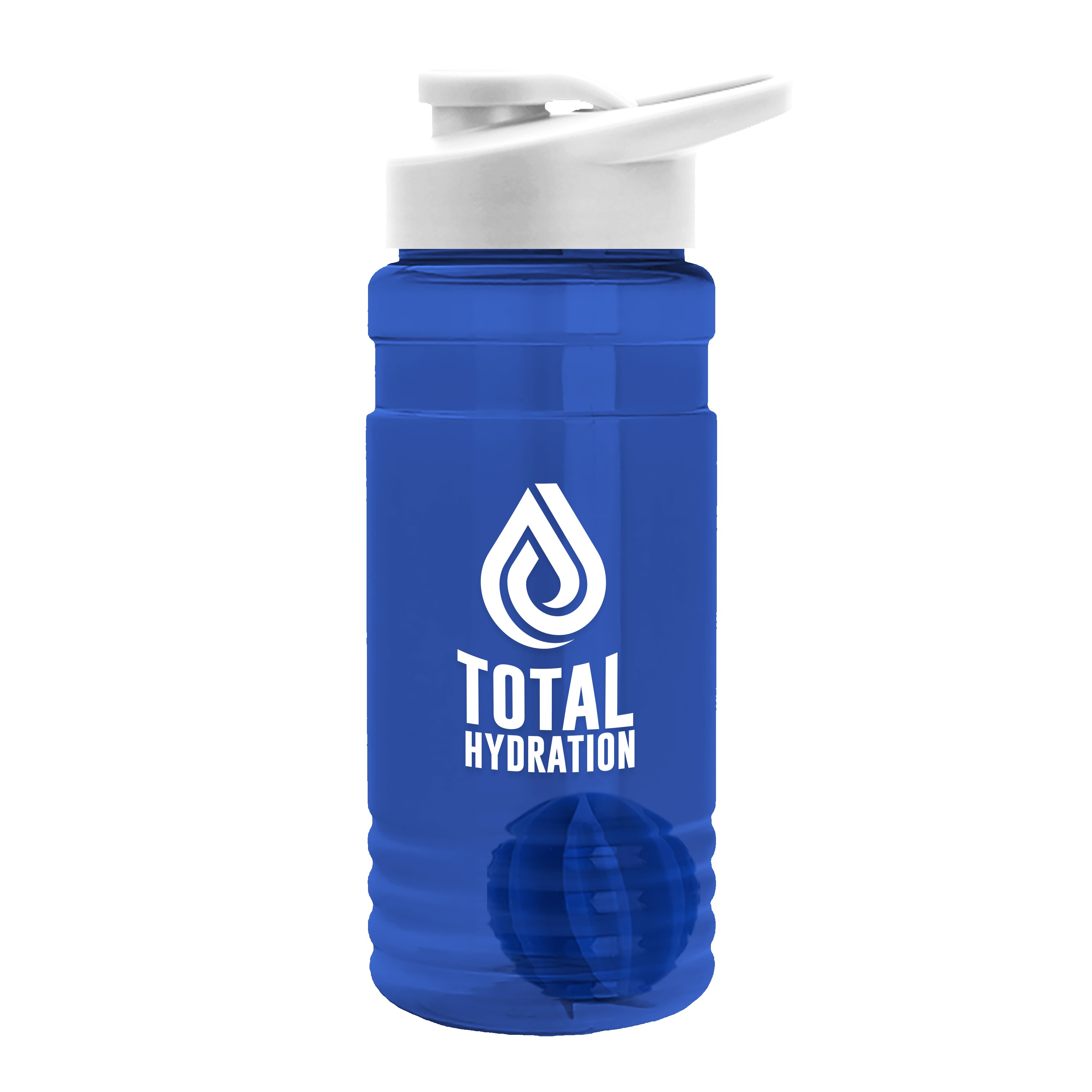 Garyline® Groove Tritan® Shaker Bottle with Drink-Thru Lid and Mixing Ball - 20 oz. 2