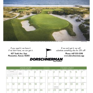 Triumph® Calendars Executive Golf Calendar 2 Triumph® Calendars Executive Golf Calendar 2