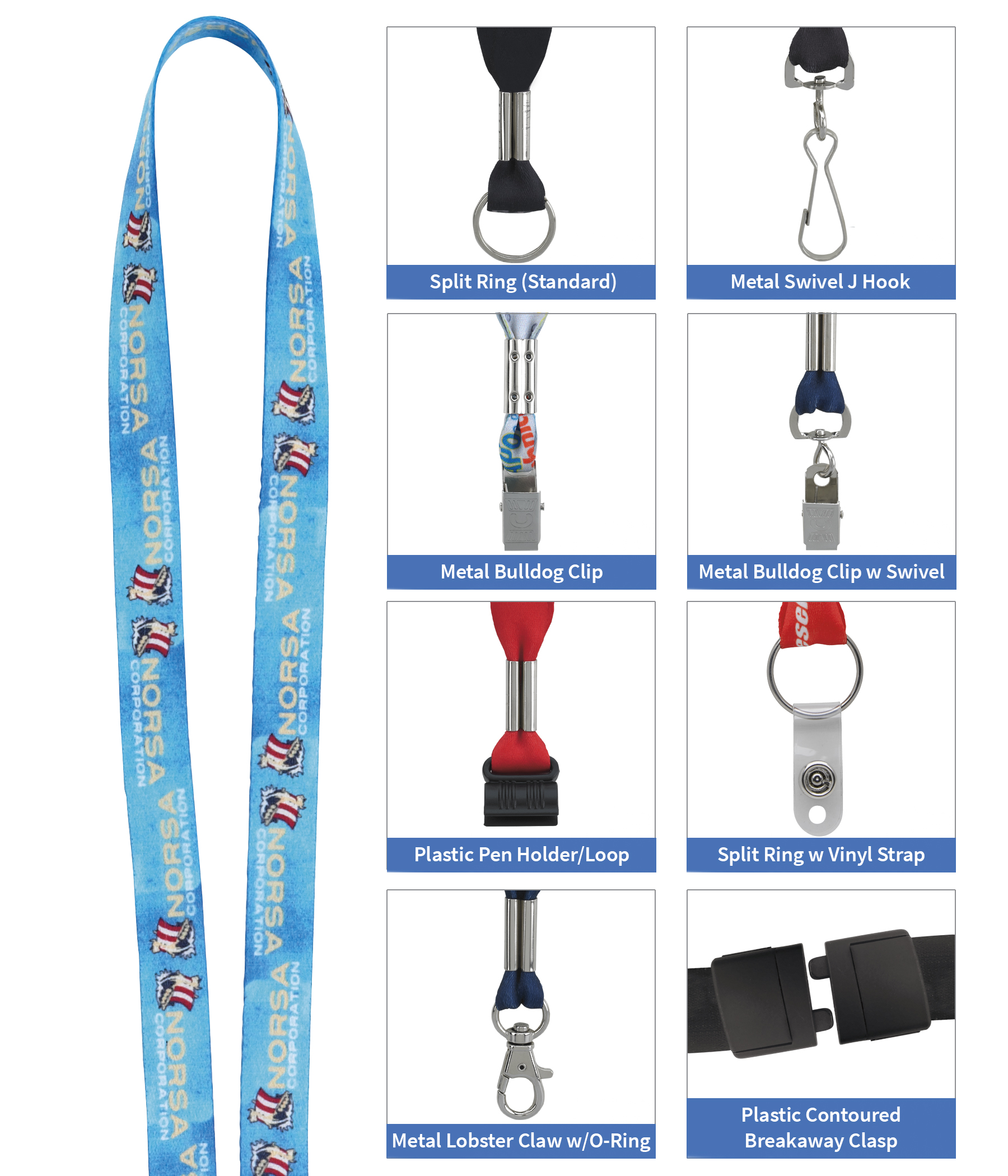 Good Value™ 1/2" Fine-Print Lanyard 2