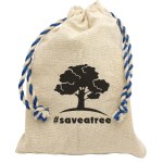 Garyline® Handy Canvas Drawstring Pouch - CT64_naturalwithblue_bag_1c.png Garyline® Handy Canvas Drawstring Pouch - CT64_naturalwithblue_bag_1c.png