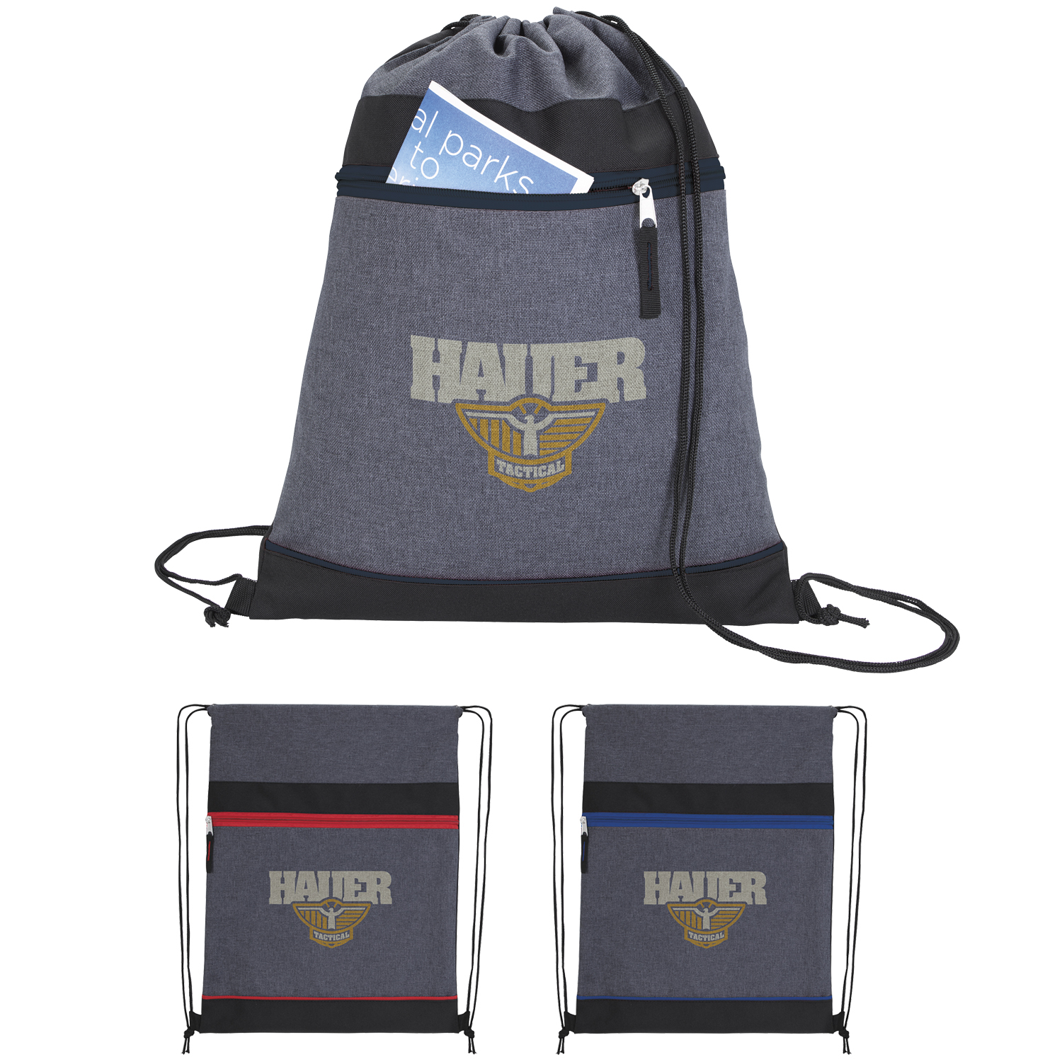 Good Value™ RPET Two-Tone Drawstring Backpack 2