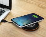 SCX Innovative Design™ Maple Wood 10W Wireless Charger - 32486 lifestyle image SCX Innovative Design™ Maple Wood 10W Wireless Charger - 32486 lifestyle image