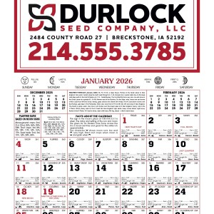 Skinner & Kennedy® 12-Sheet Almanac Calendar 2 Skinner & Kennedy® 12-Sheet Almanac Calendar 2