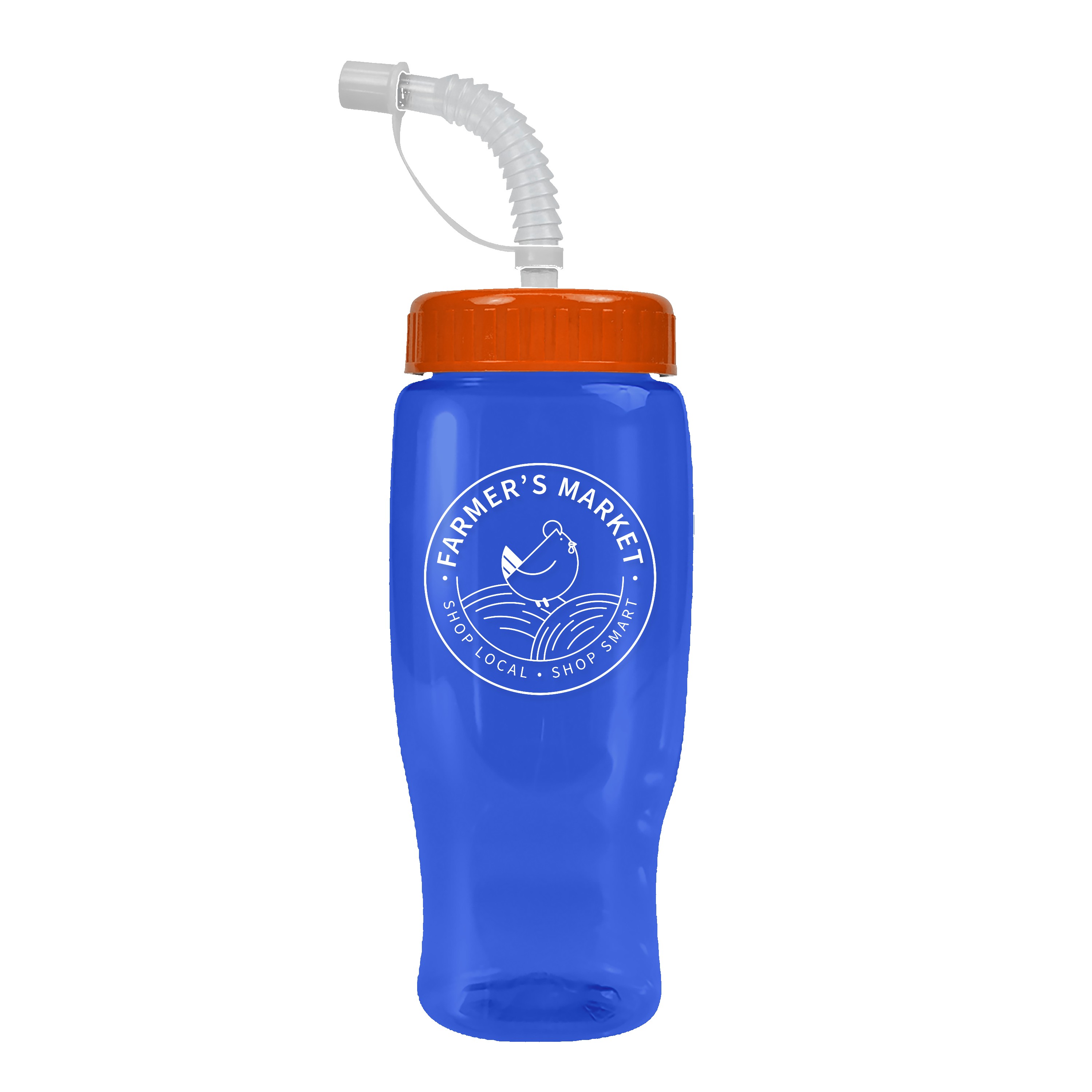 Garyline® Poly+ Recycled Bottle with Straw Lid - 27 oz. 2