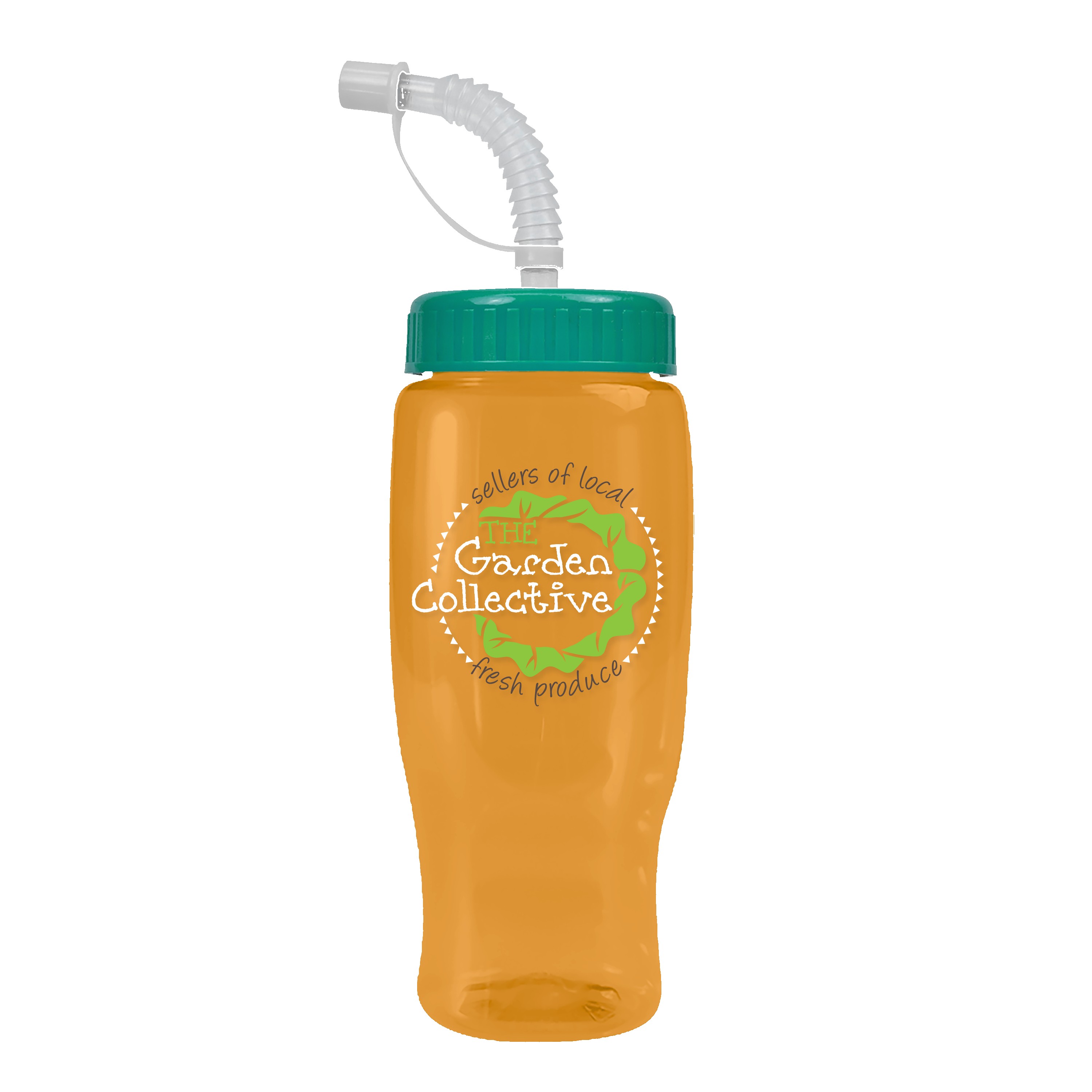 Garyline® Poly+ Recycled Bottle with Straw Lid - 27 oz. 2