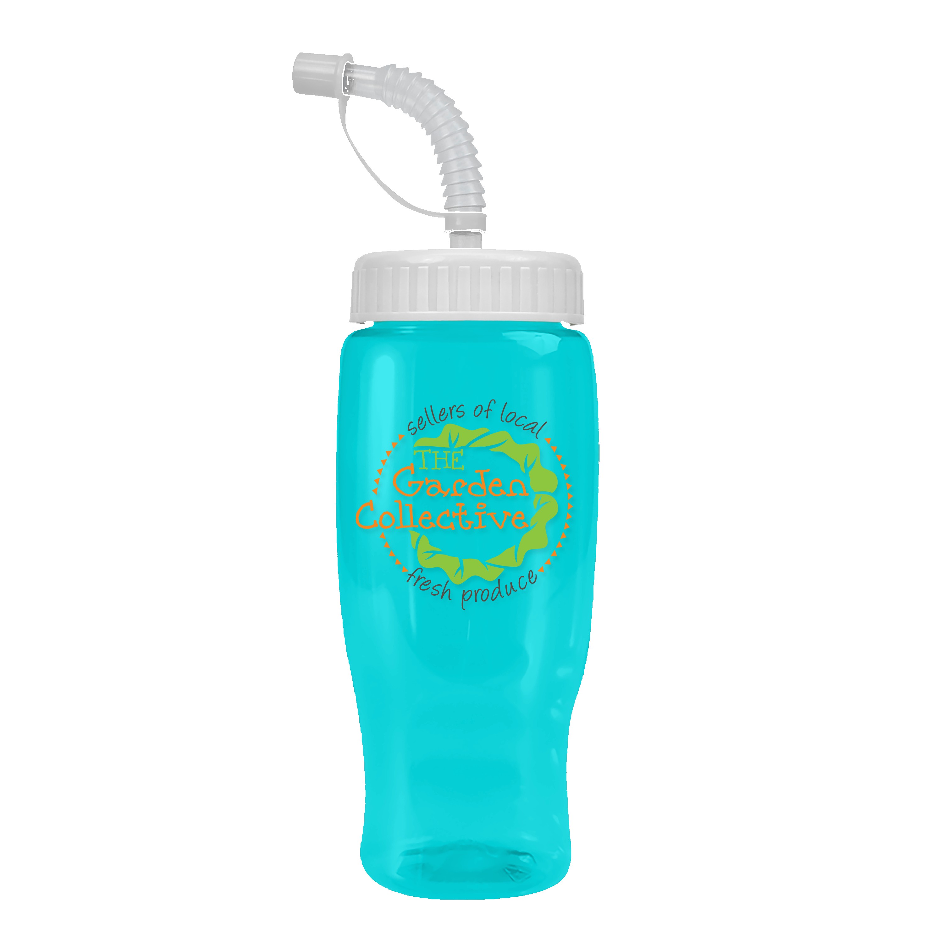 Garyline® Poly+ Recycled Bottle with Straw Lid - 27 oz. 2
