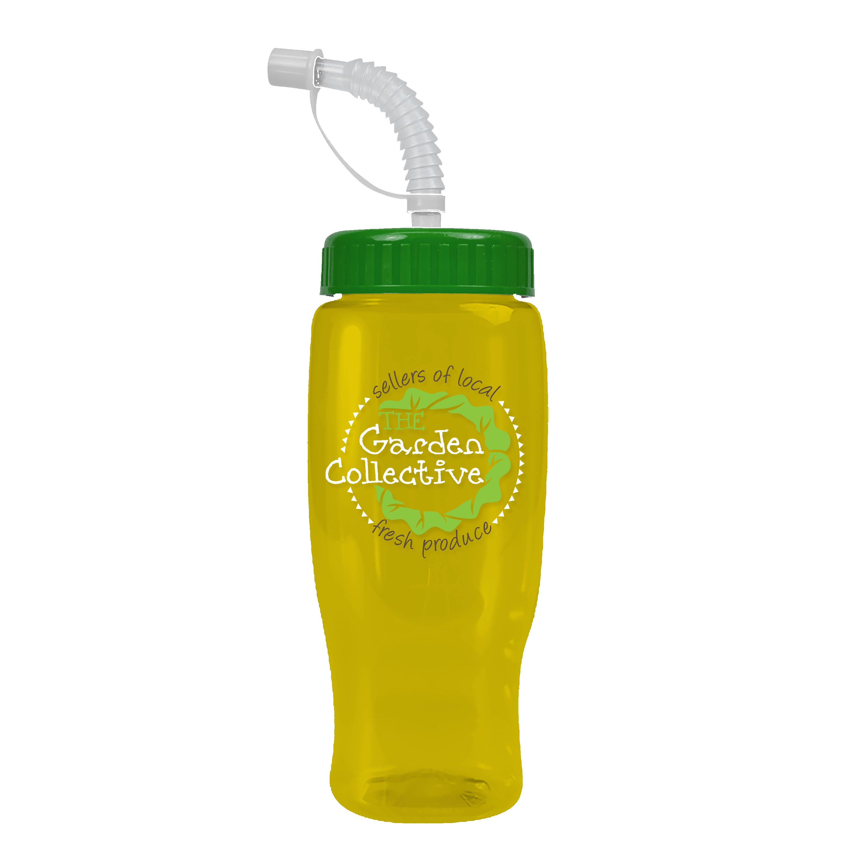 Garyline® Poly+ Recycled Bottle with Straw Lid - 27 oz. 2