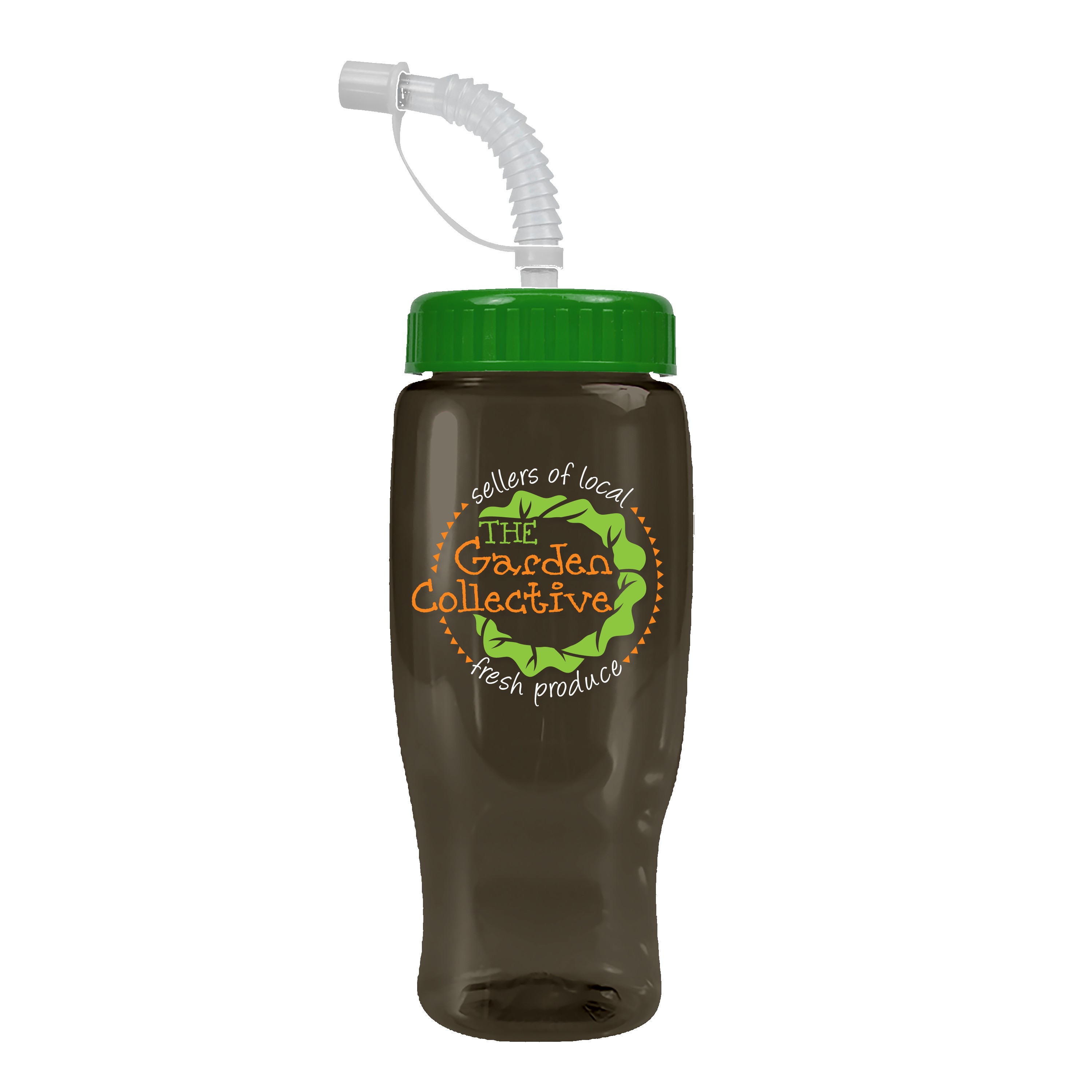 Garyline® Poly+ Recycled Bottle with Straw Lid - 27 oz. 2