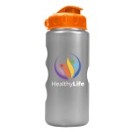 Garyline® Mini Peak Tritan® Metallike Bottle with Flip-Top Lid - 22 oz. - MRB22F_metallicsilver_bottle_orange_lid_full.png Garyline® Mini Peak Tritan® Metallike Bottle with Flip-Top Lid - 22 oz. - MRB22F_metallicsilver_bottle_orange_lid_full.png
