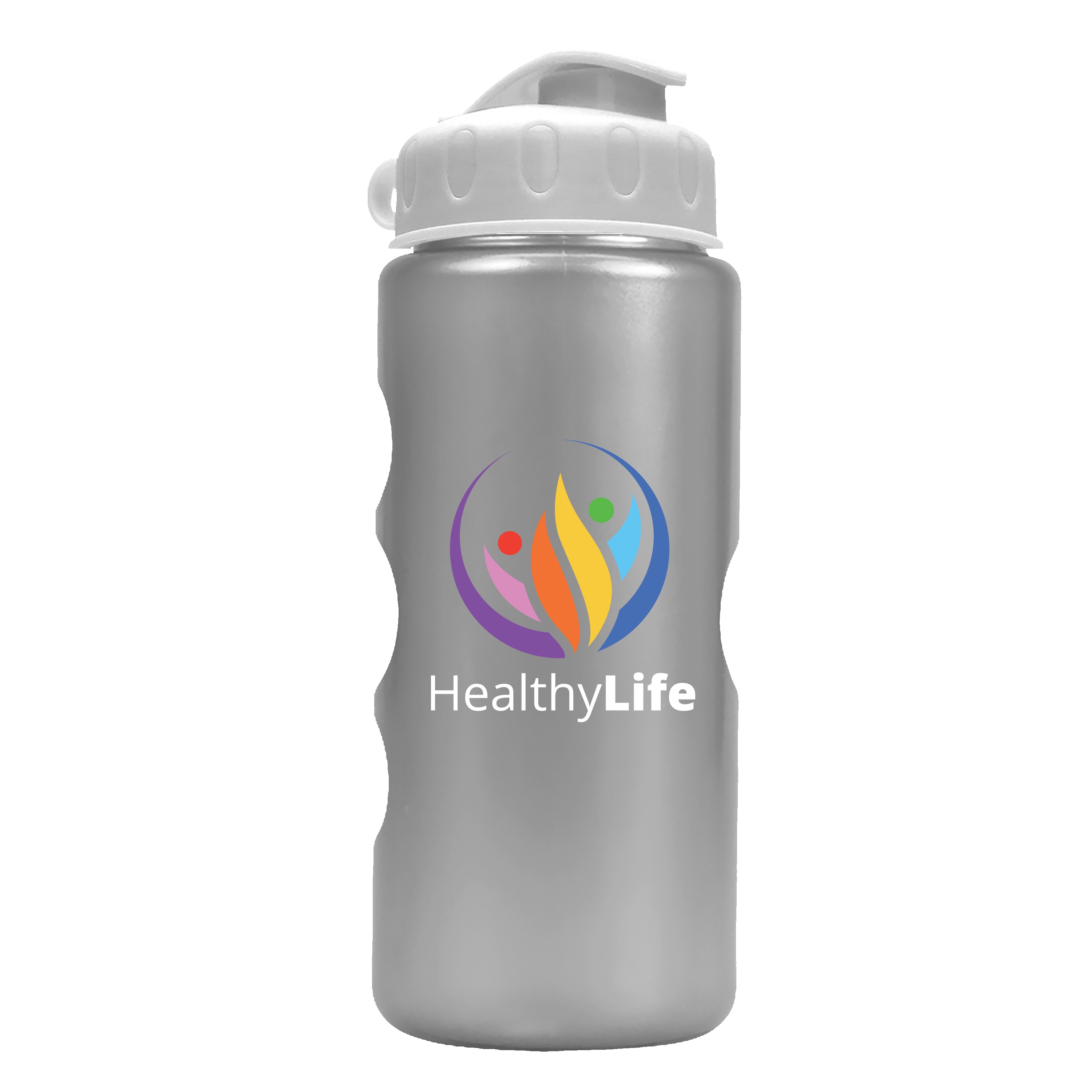 Garyline® Mini Peak Tritan® Metallike Bottle with Flip-Top Lid - 22 oz. 2