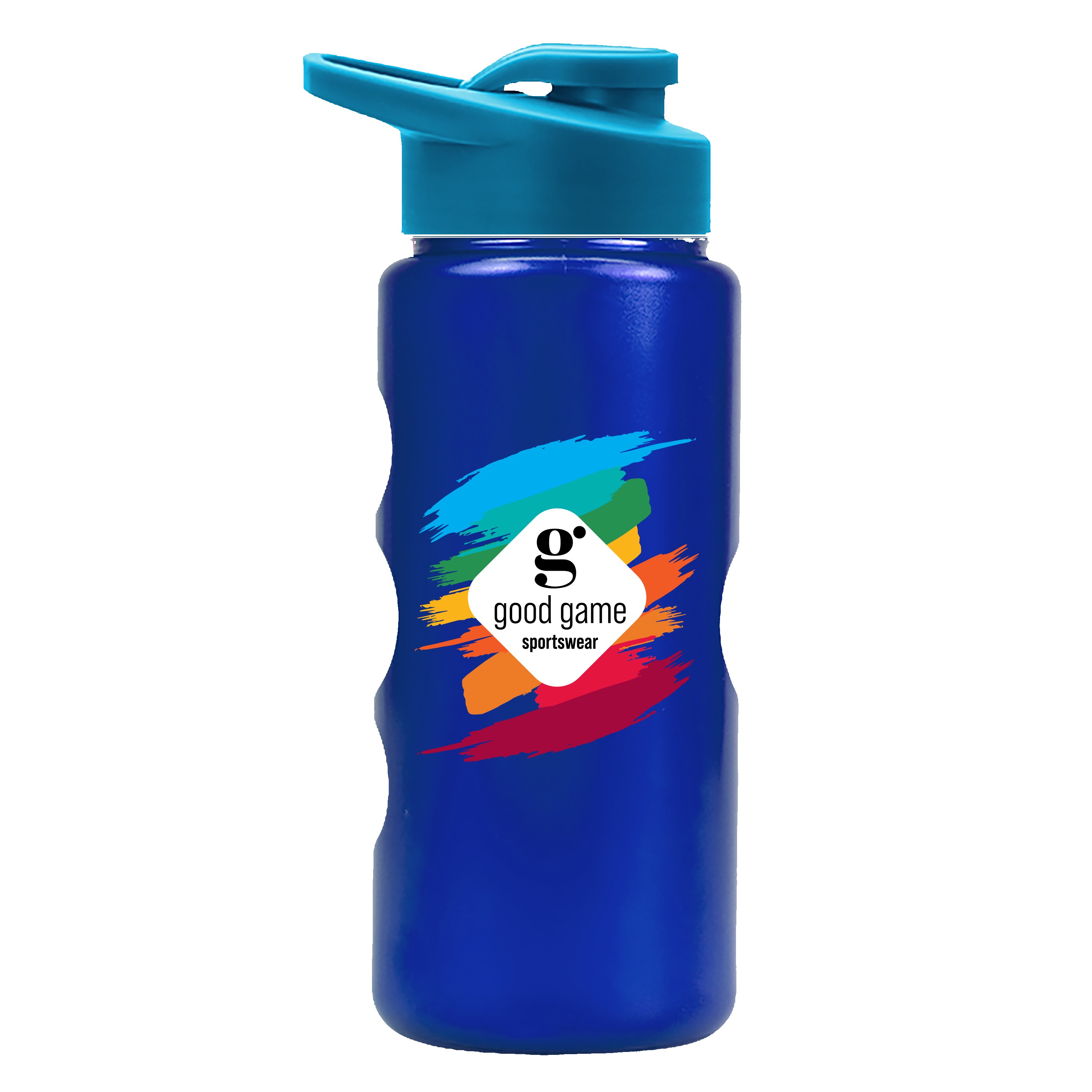 Garyline® Mini Peak Tritan® Metallike Bottle with Drink-Thru Lid - 22 oz. 2