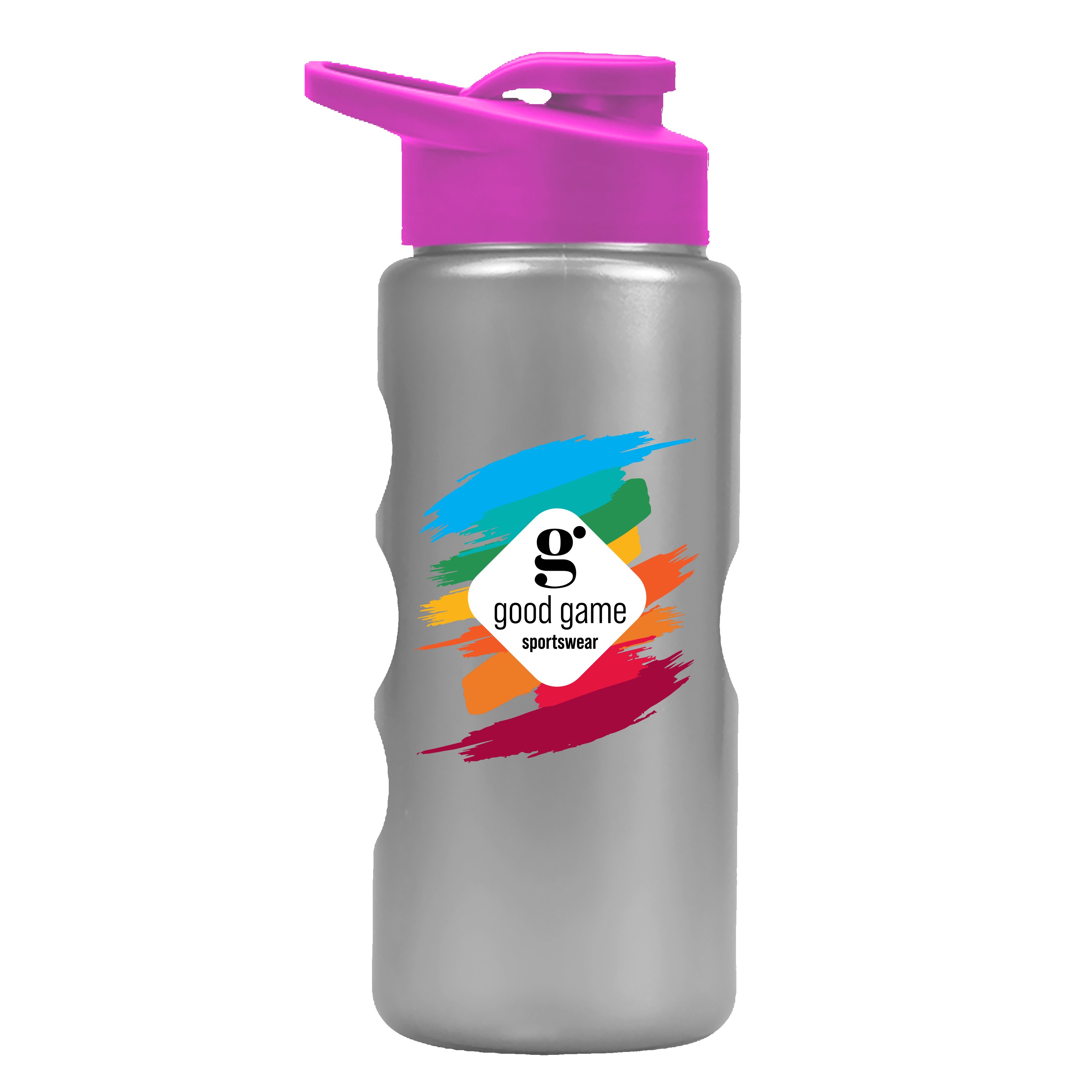 Garyline® Mini Peak Tritan® Metallike Bottle with Drink-Thru Lid - 22 oz. 2
