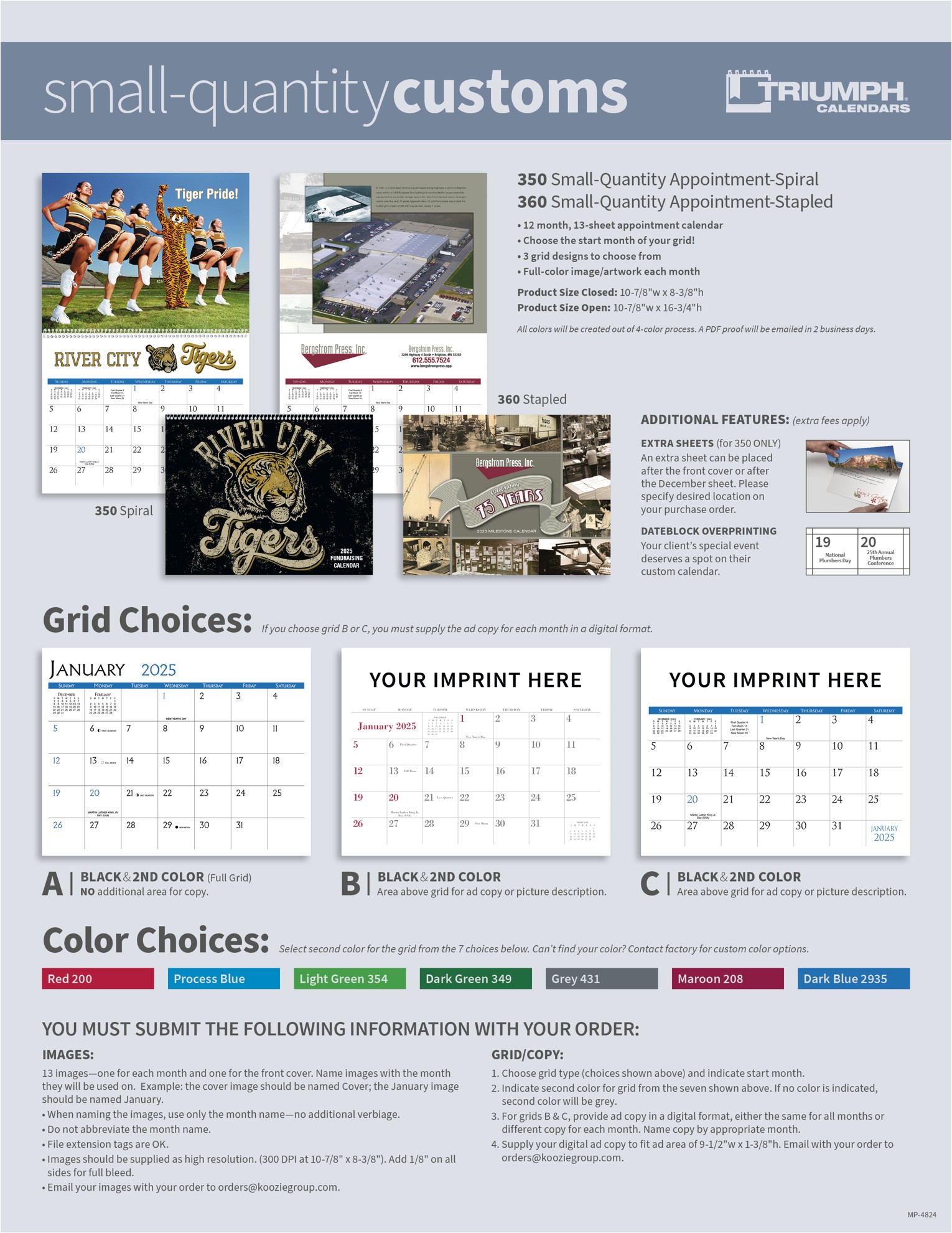 Triumph® Calendars Small Quantity Custom - Stapled Calendar 2