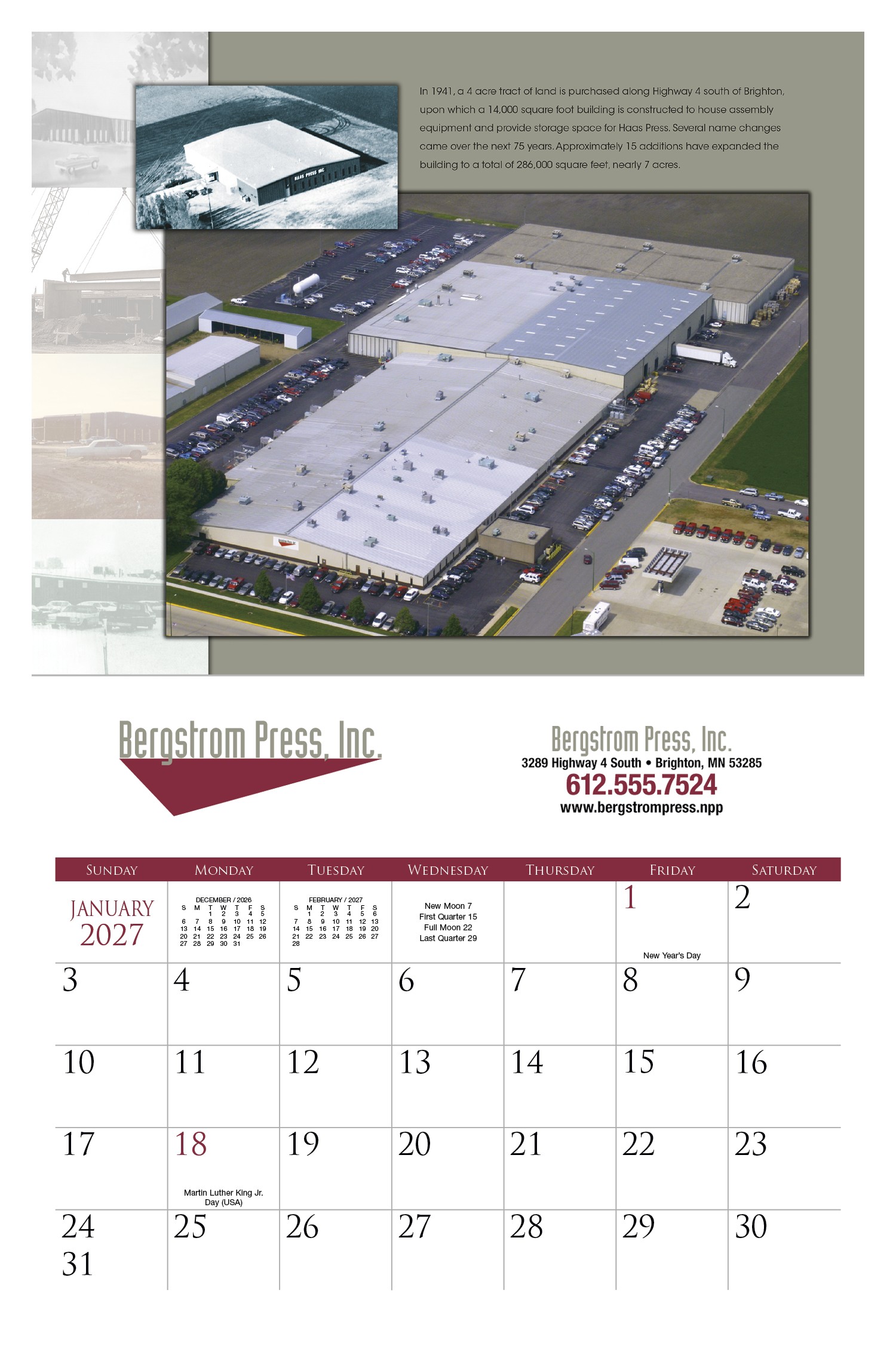 Triumph® Calendars Small Quantity Custom - Stapled Calendar 2