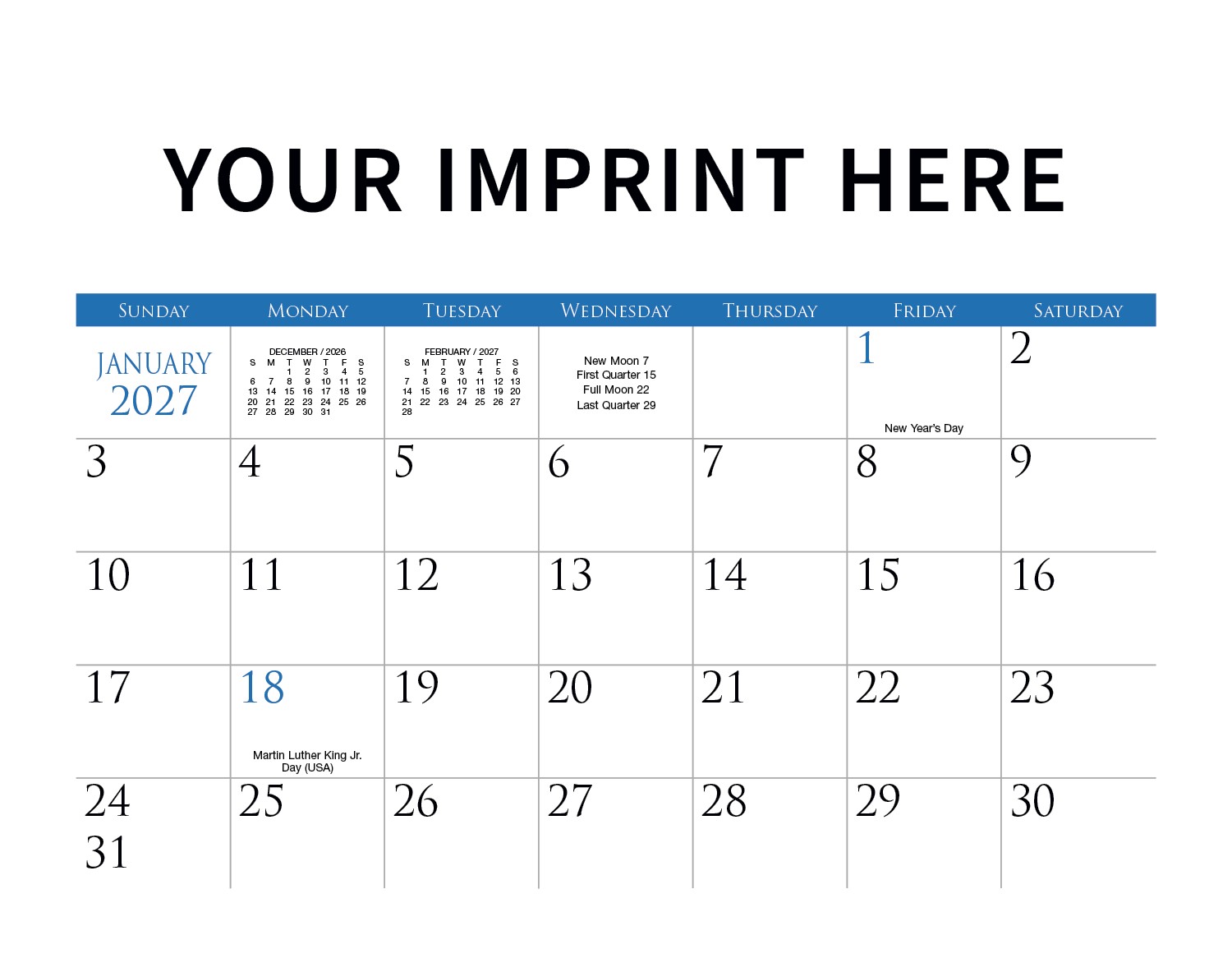 Triumph® Calendars Small Quantity Custom - Stapled Calendar 2