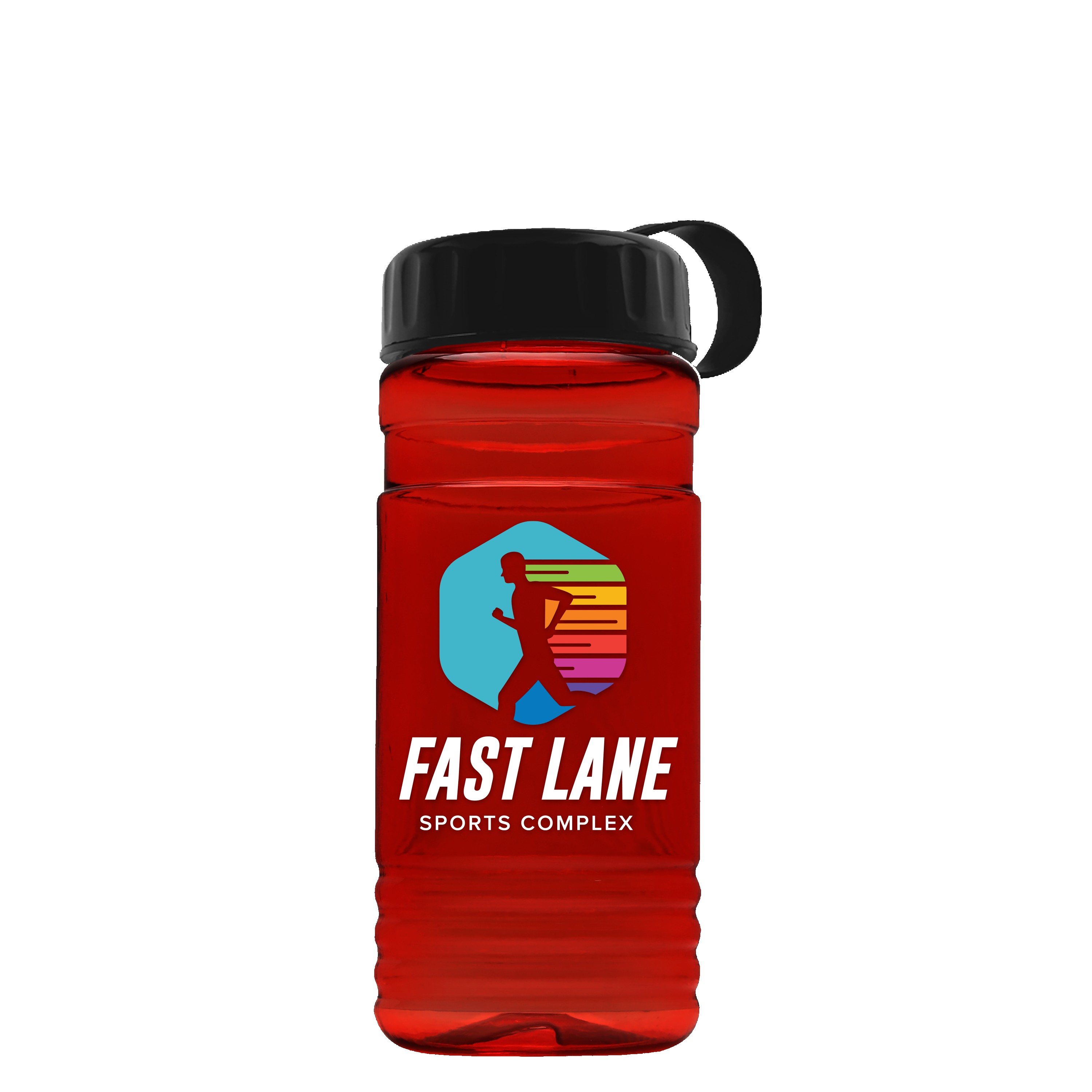 Garyline® RPET Bottle with Tethered Lid - 20 oz. 2