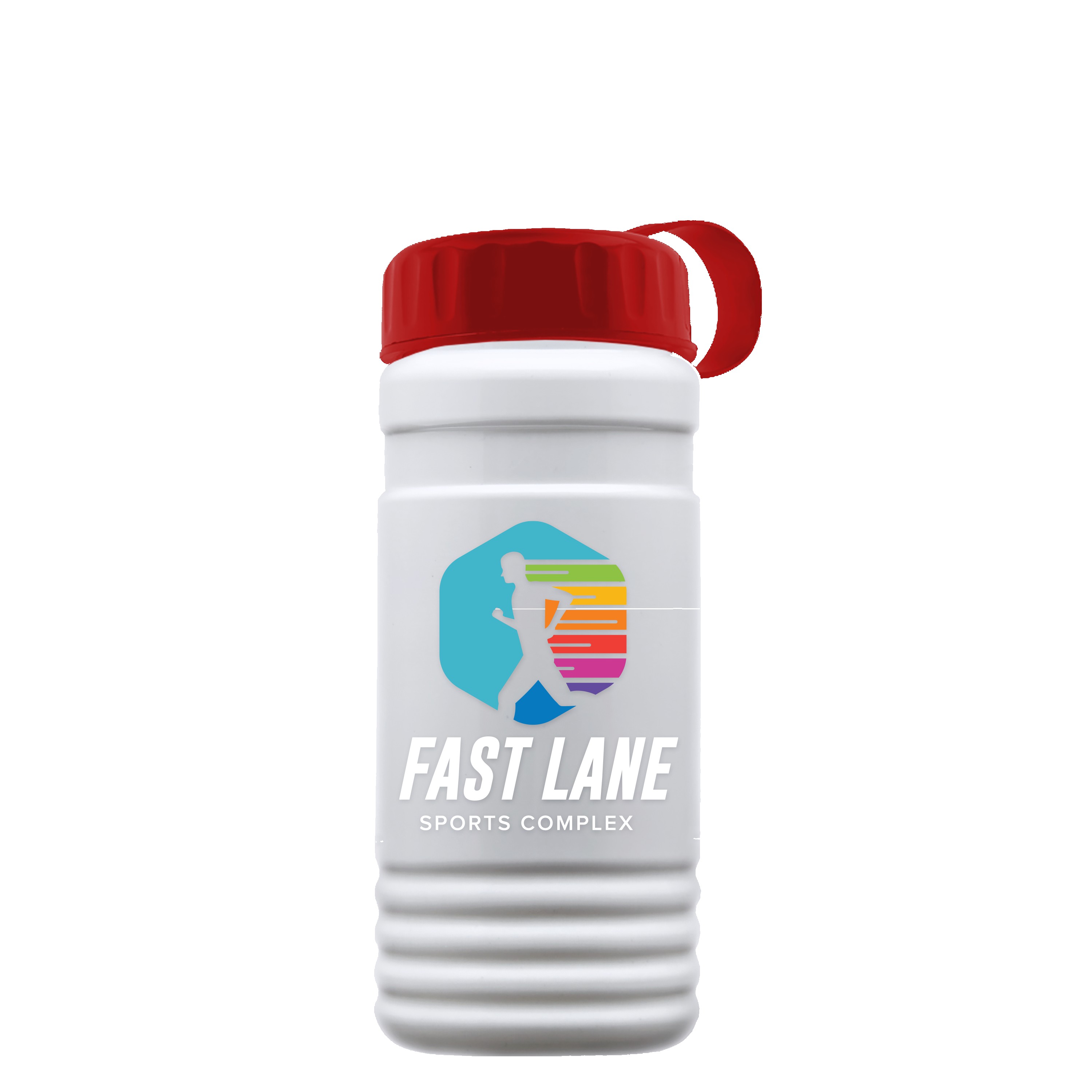 Garyline® RPET Bottle with Tethered Lid - 20 oz. 2