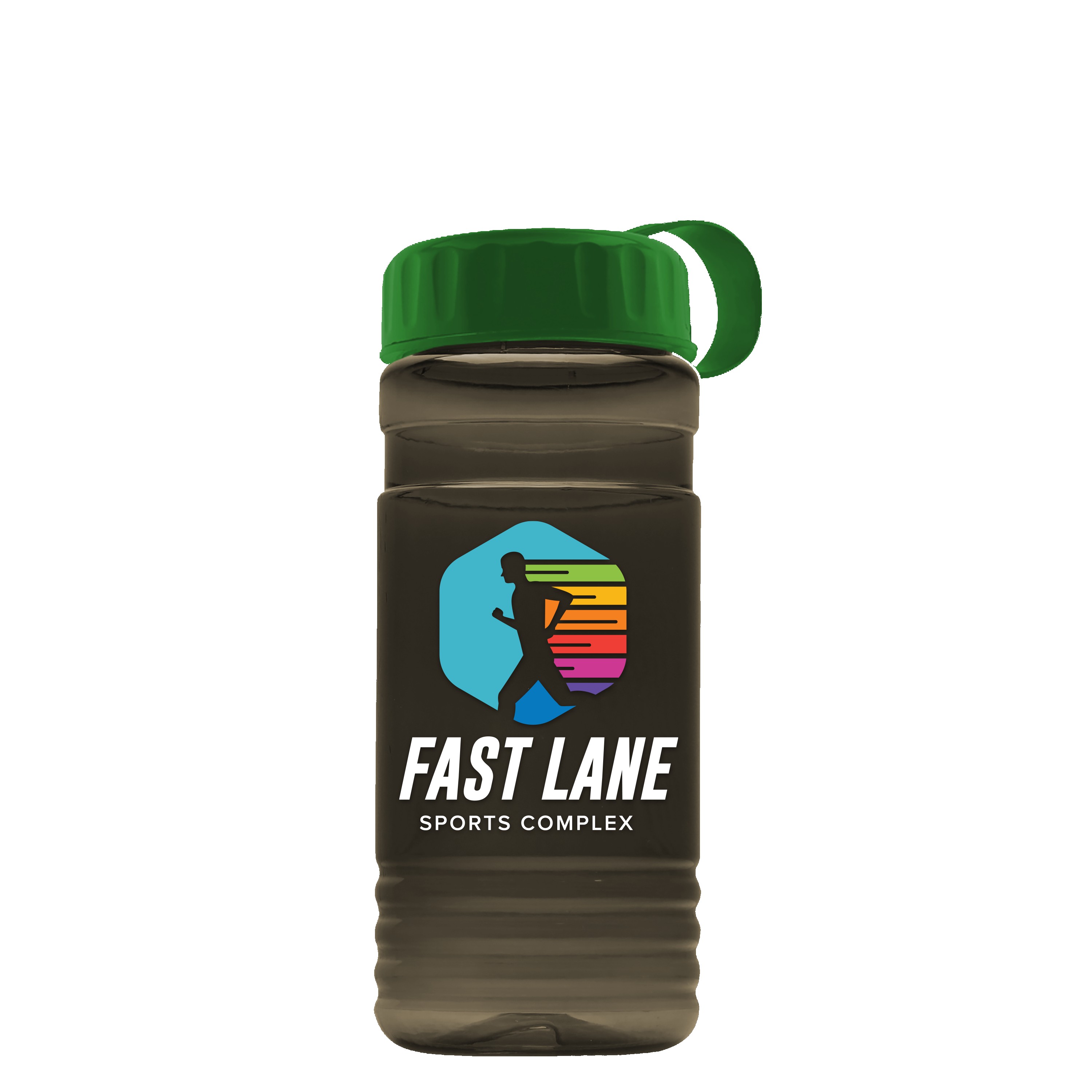 Garyline® RPET Bottle with Tethered Lid - 20 oz. 2