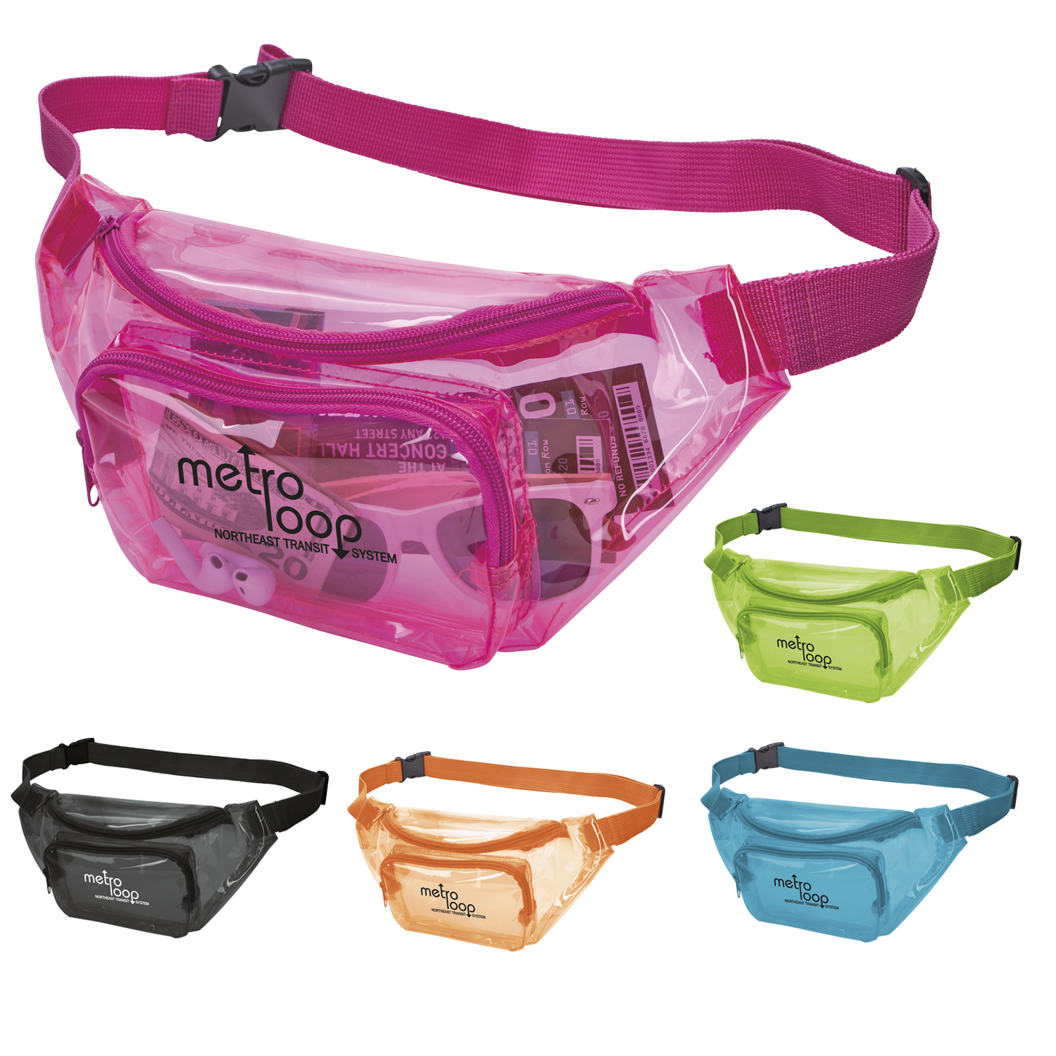 Good Value™ Translucent Color Fanny Pack 2