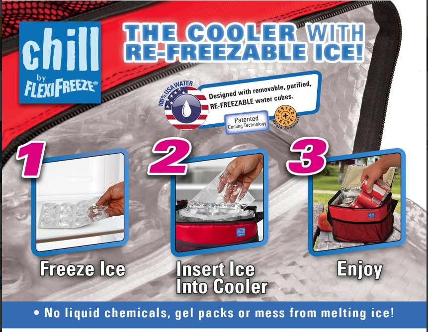Chill by FlexiFreeze® 9-Can Cooler 2
