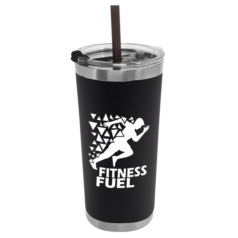 Garyline® Insulated Stainless Steel Tumbler with Straw - 18 oz. 2 Garyline® Insulated Stainless Steel Tumbler with Straw - 18 oz. 2