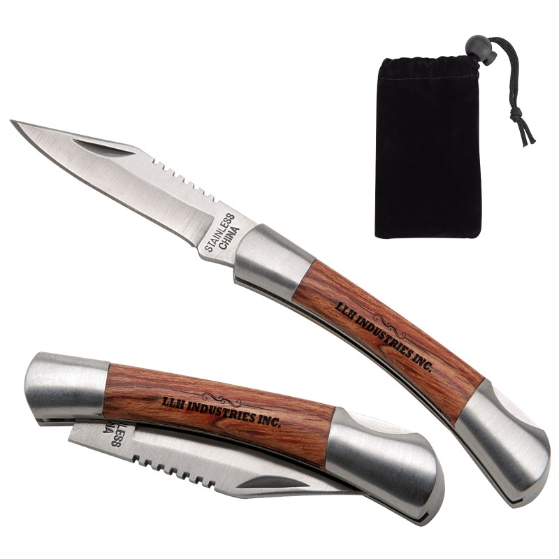 Good Value™ Small Rosewood Pocket Knife - Silver 2 Good Value™ Small Rosewood Pocket Knife - Silver 2