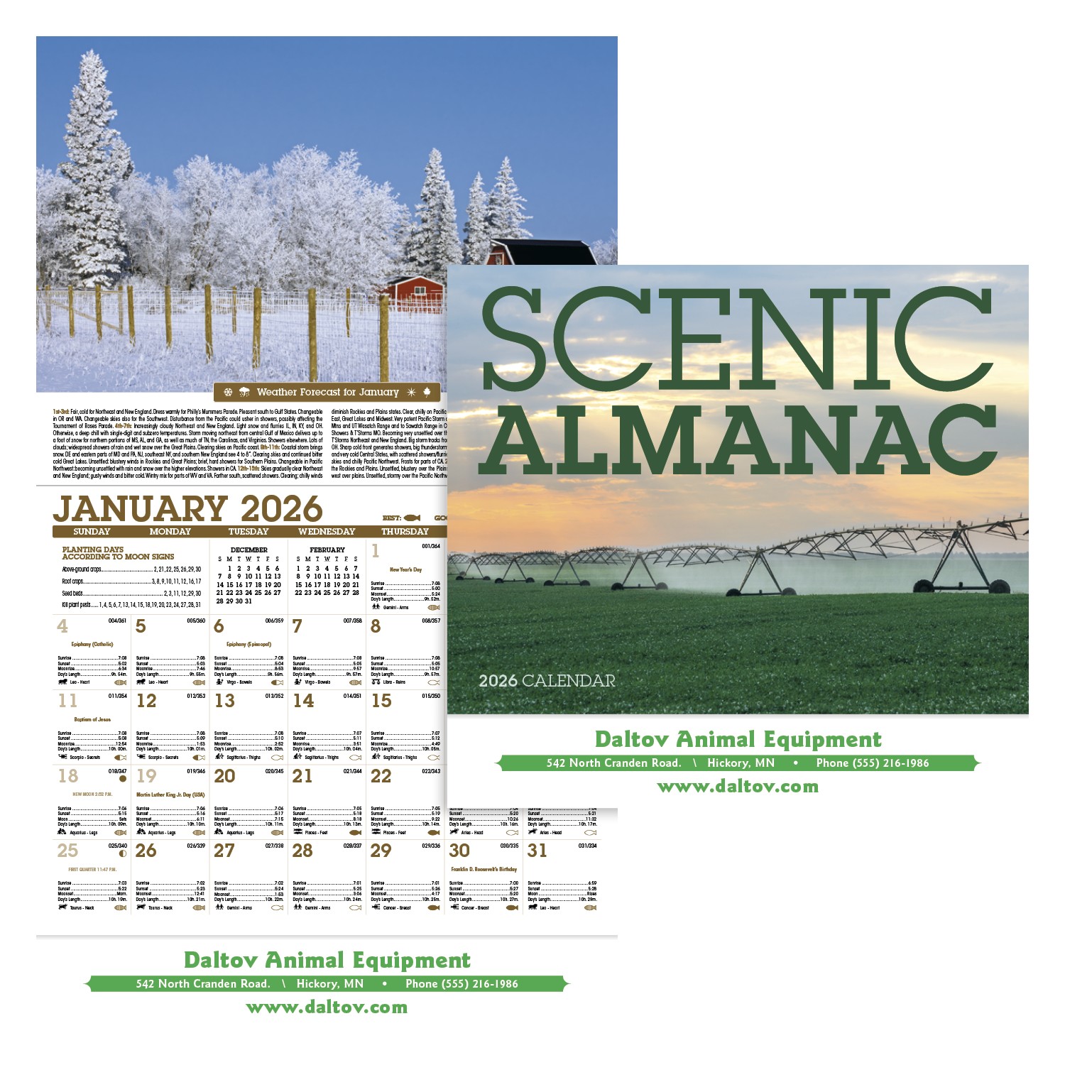Triumph® Calendars Scenic Almanac 2