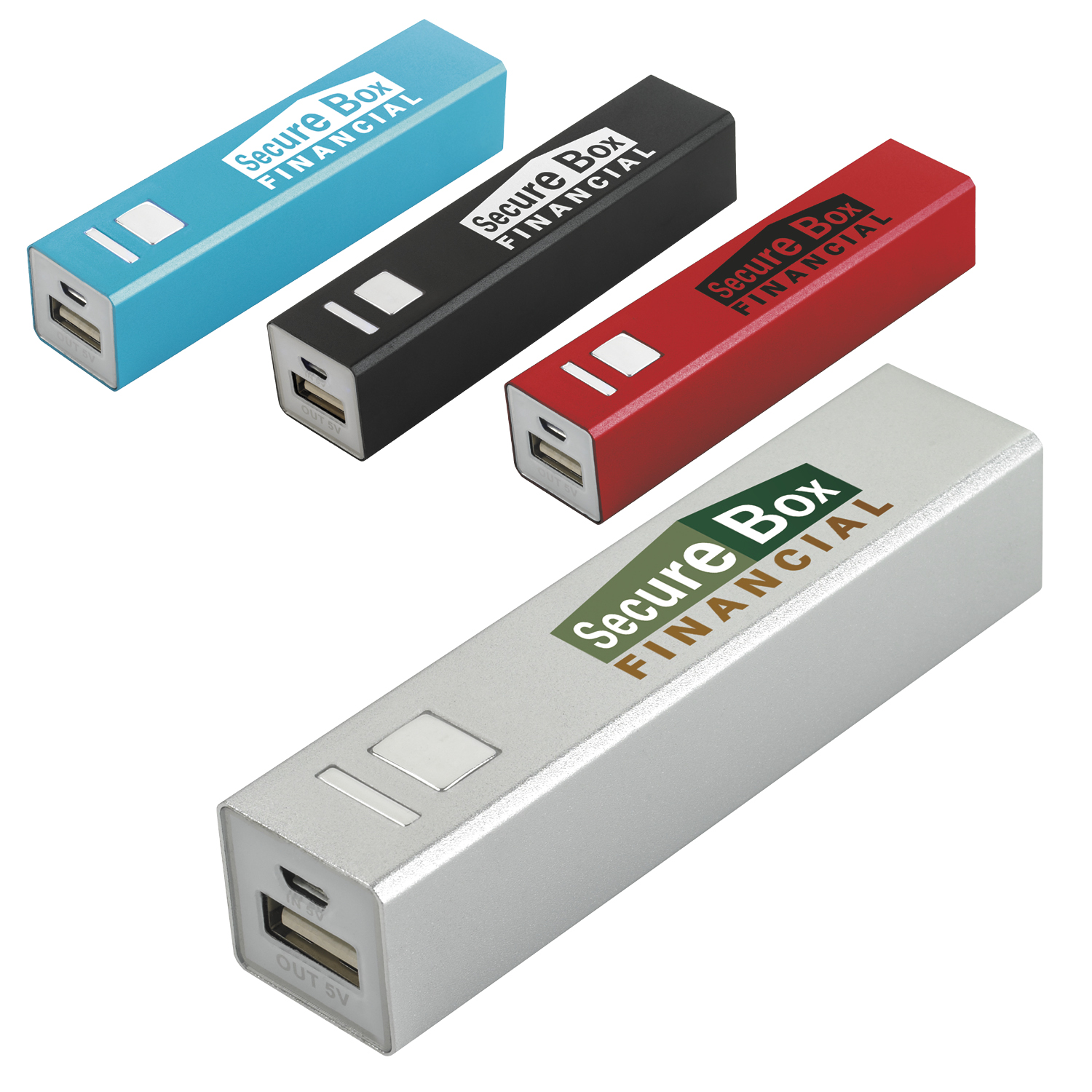 Universal Source® Metal Power Bank 2600mAh 2