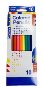 COLORED PENCILS - 10-Pack Box of Colored Pencils 2 COLORED PENCILS - 10-Pack Box of Colored Pencils 2