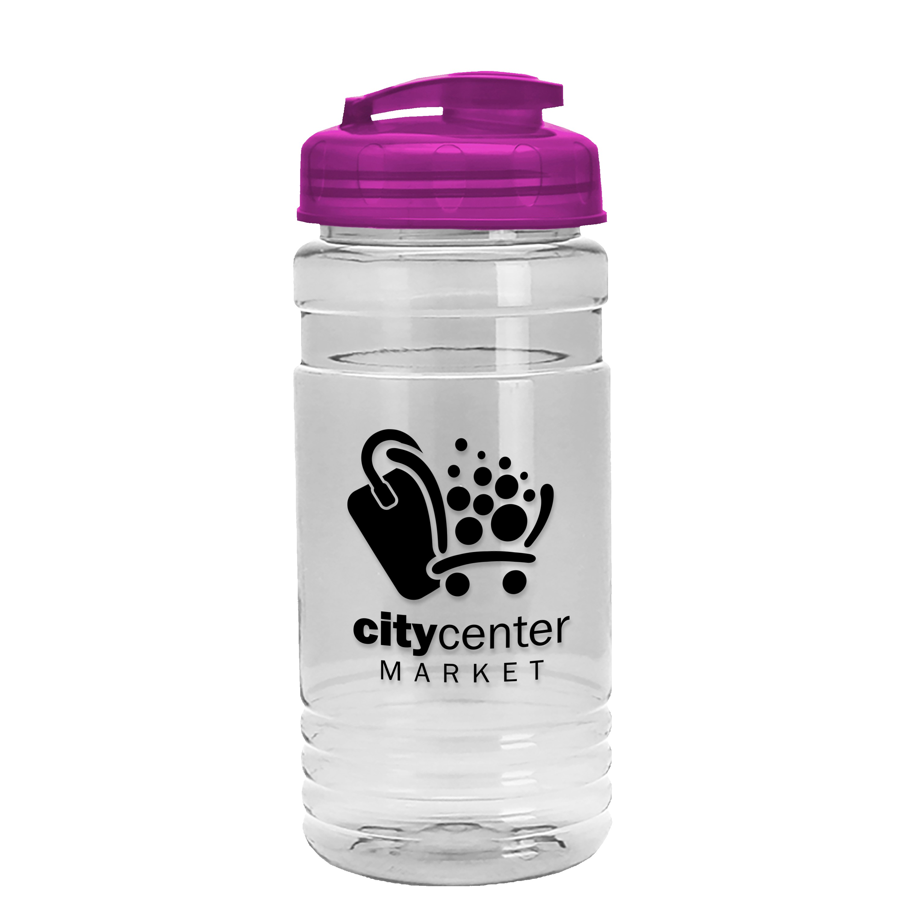 Garyline® Groove Tritan® Bottle with Flip-Top Lid - 20 oz. 2