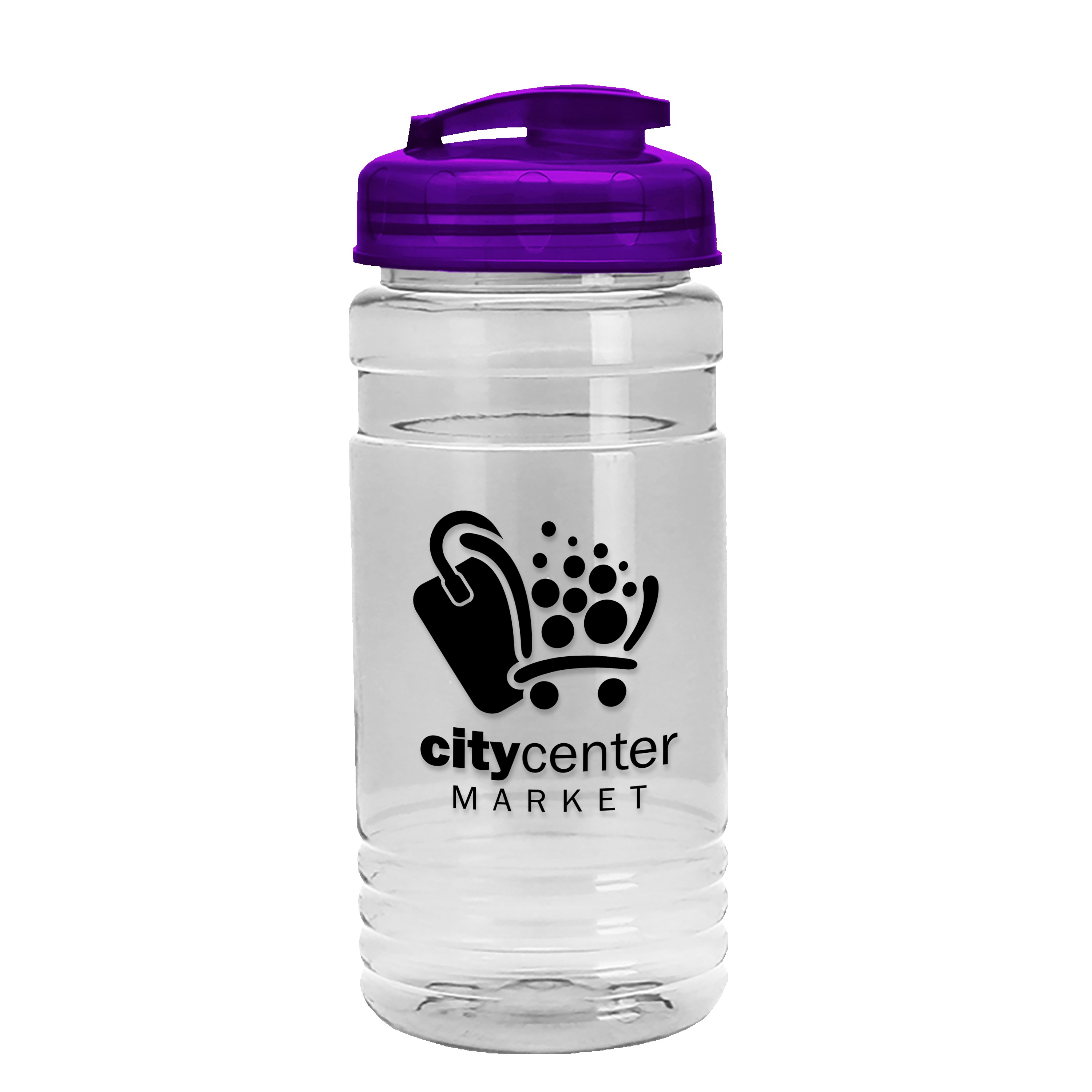 Garyline® Groove Tritan® Bottle with Flip-Top Lid - 20 oz. 2